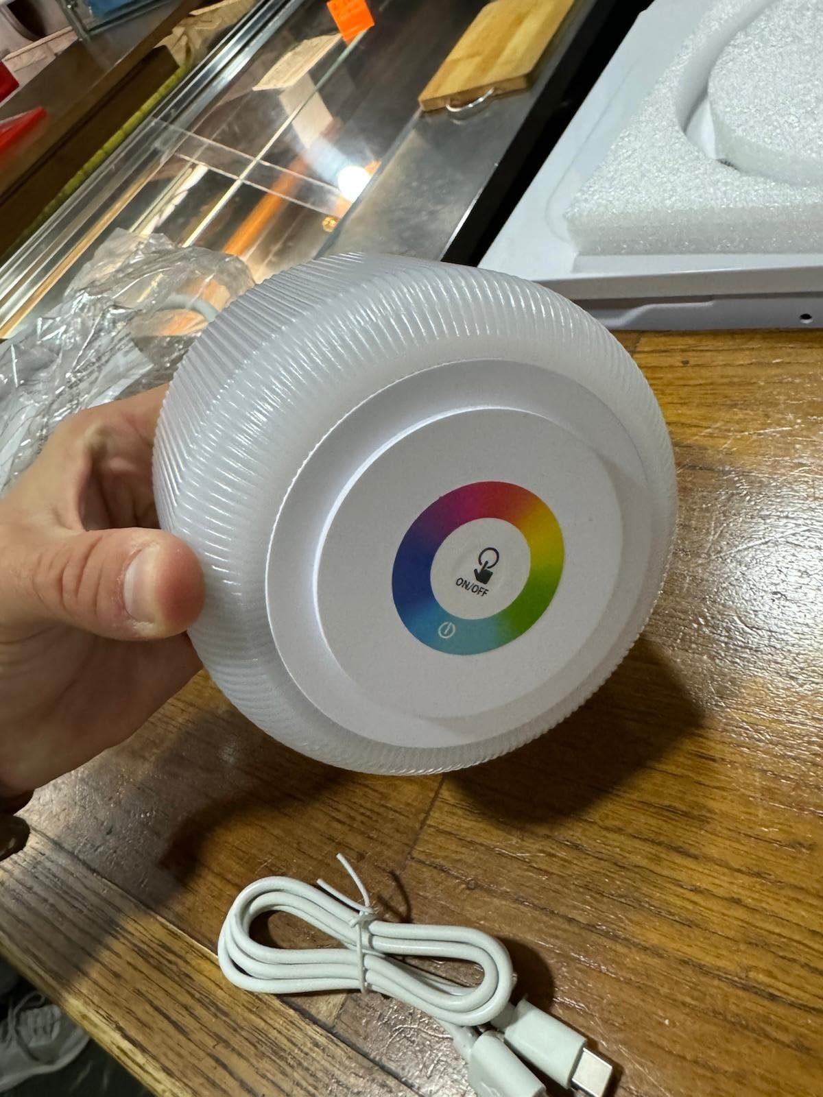 WOWDSGN 3 in 1 Lampada Tavolo LED Ricaricabile RGB IP54