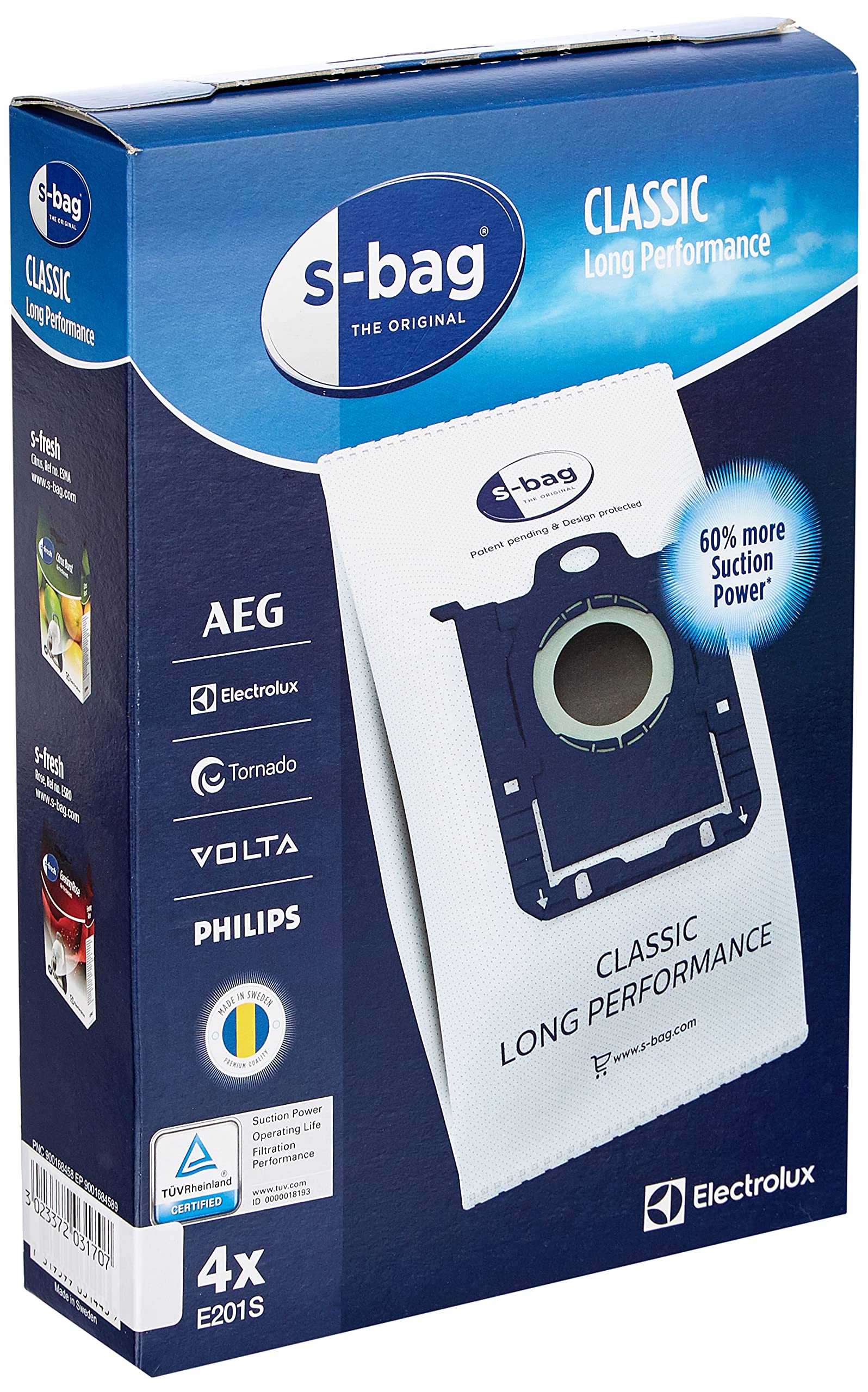 Electrolux S-Bag Long Performance sacchetti 4 pezzi