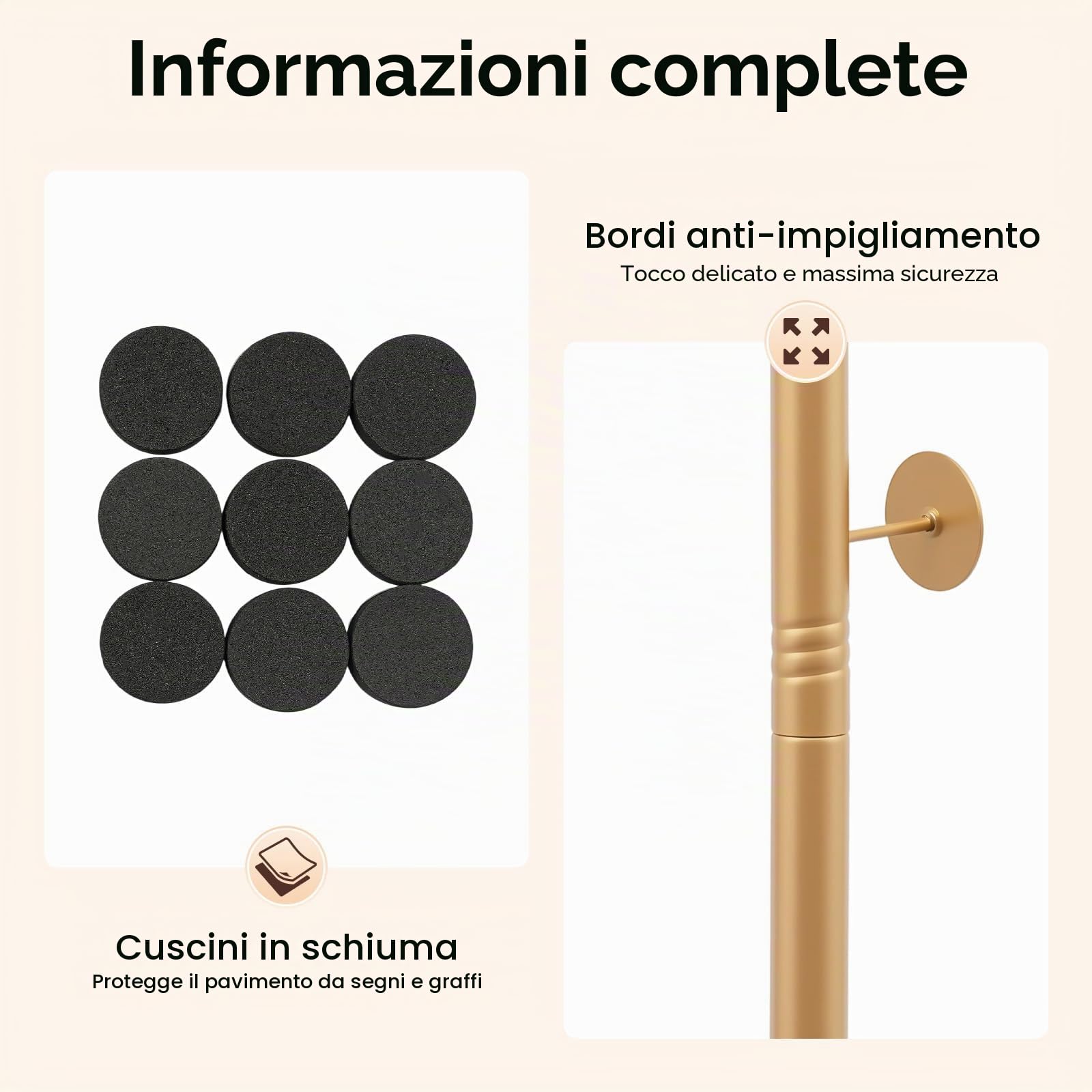 TiryyDrela Appendiabiti 170 cm 35 kg 3 ganci dorato