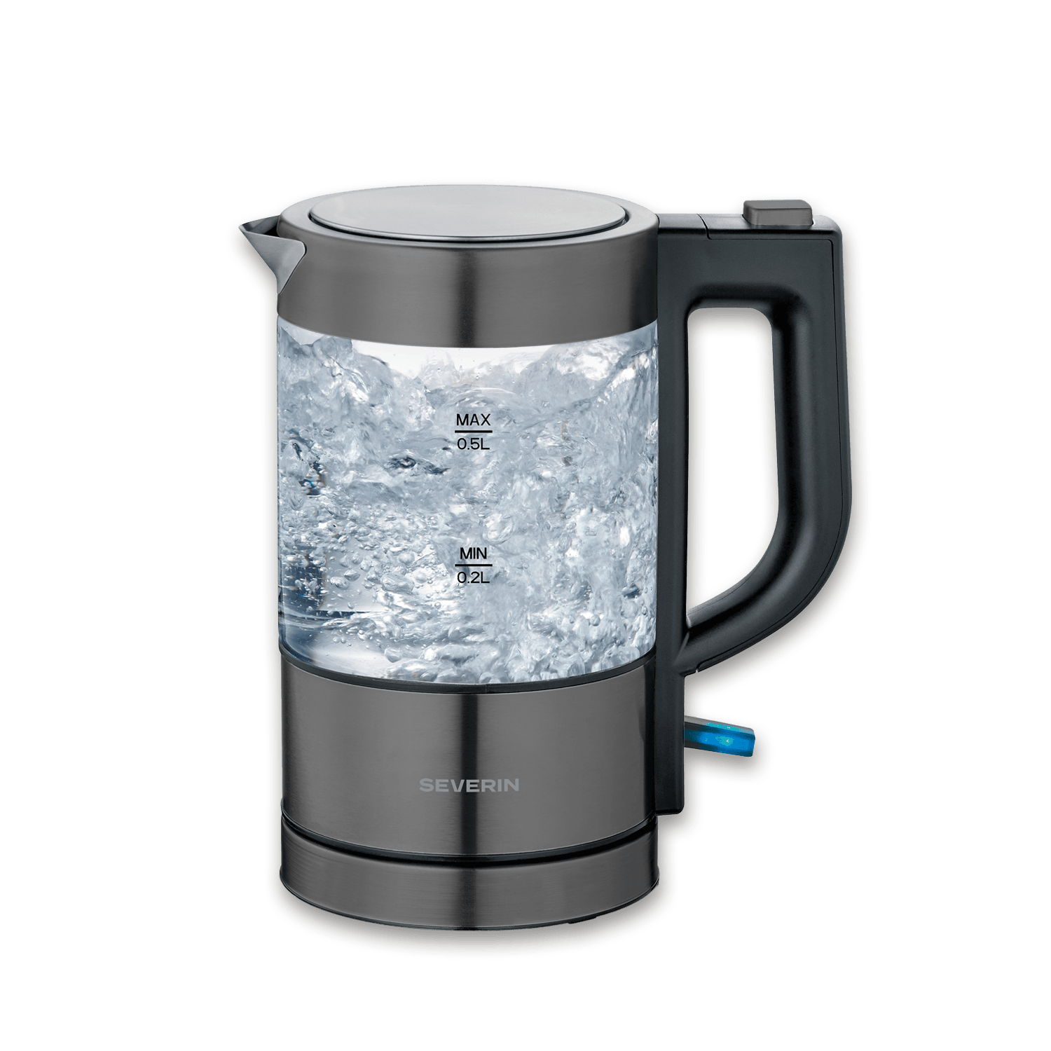 SEVO Mini bollitore vetro 0,5 L single compatto