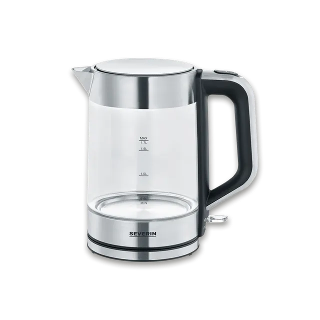 SEVO bollitore vetro 1,7 L acciaio inox una mano
