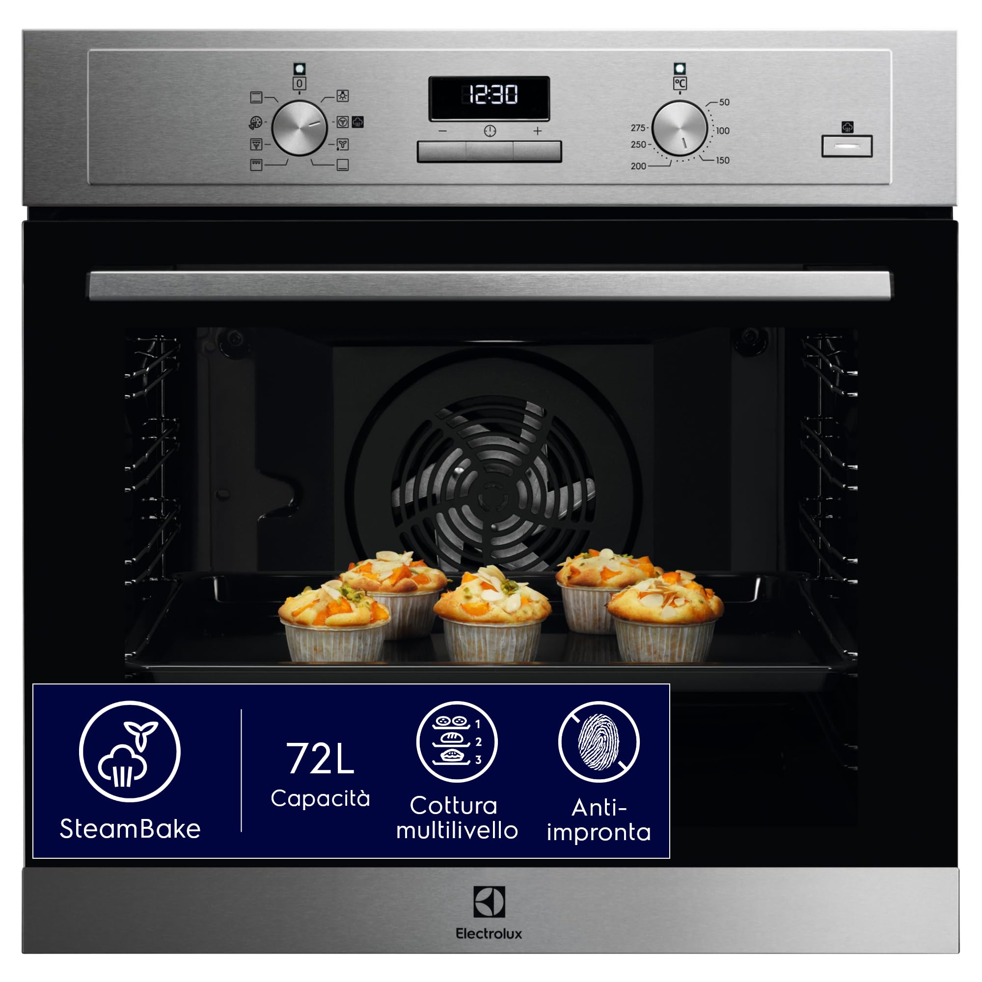 Electrolux Serie 500 COD3S40X Forno Multifunzione 72L Vapore