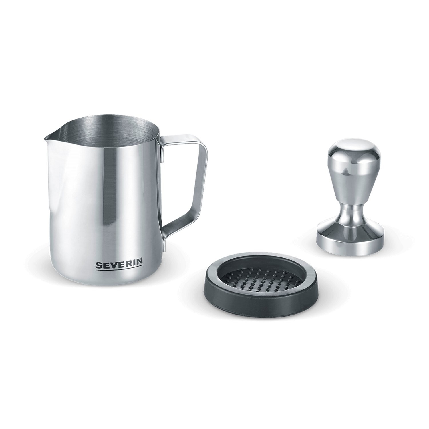 SEVO Set Barista Kit Espresso con Lattiera e Pressino 51 mm