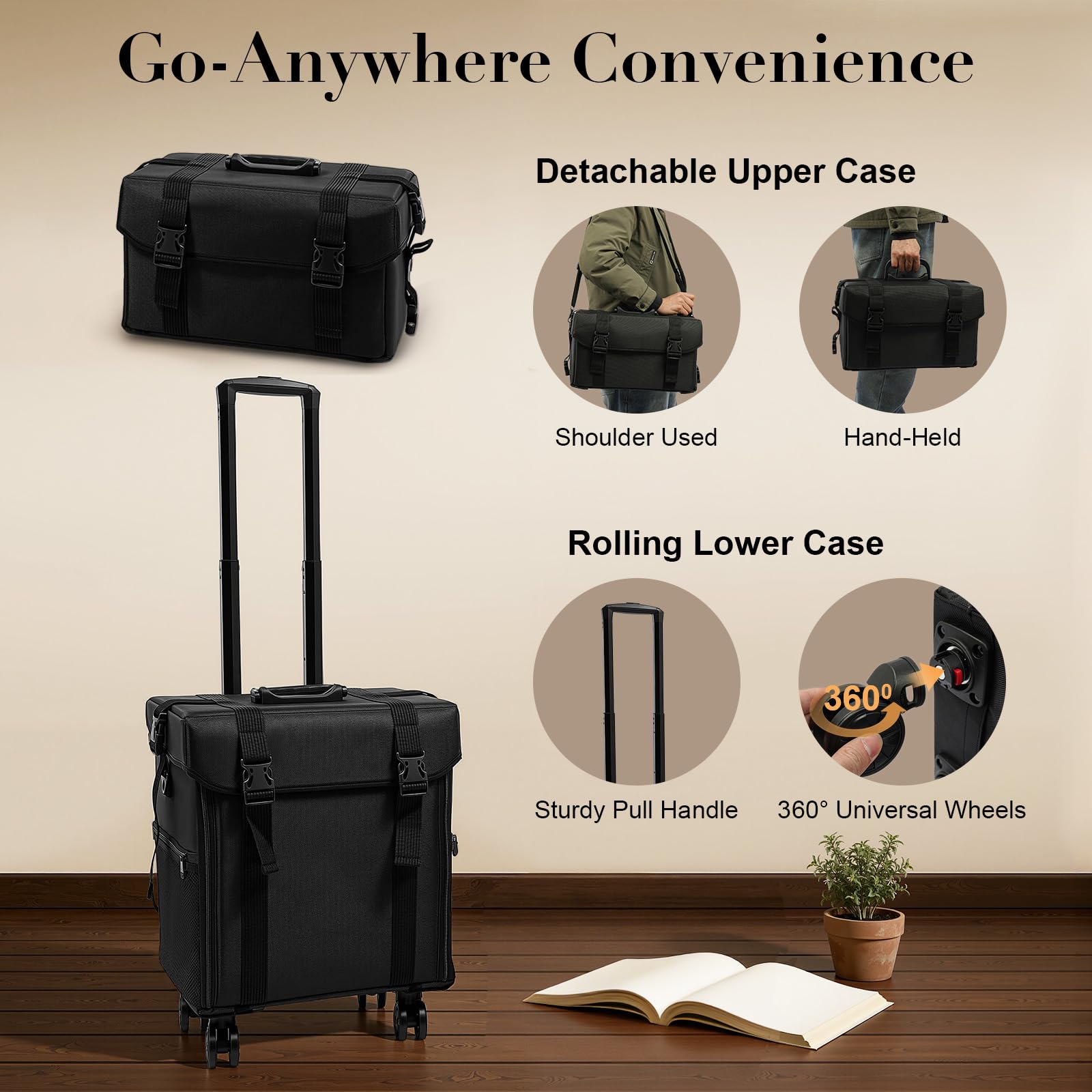 TiryyDrela Valigetta Trucco Trolley 8 Cassetti