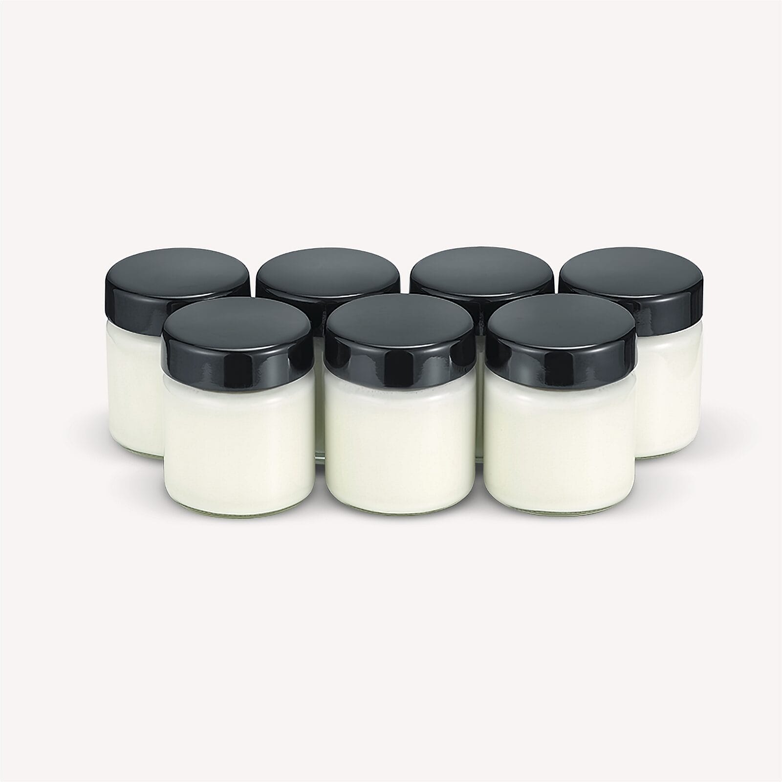 SEVO Vasetti Vetro Yogurtiera con Coperchio Ricambio