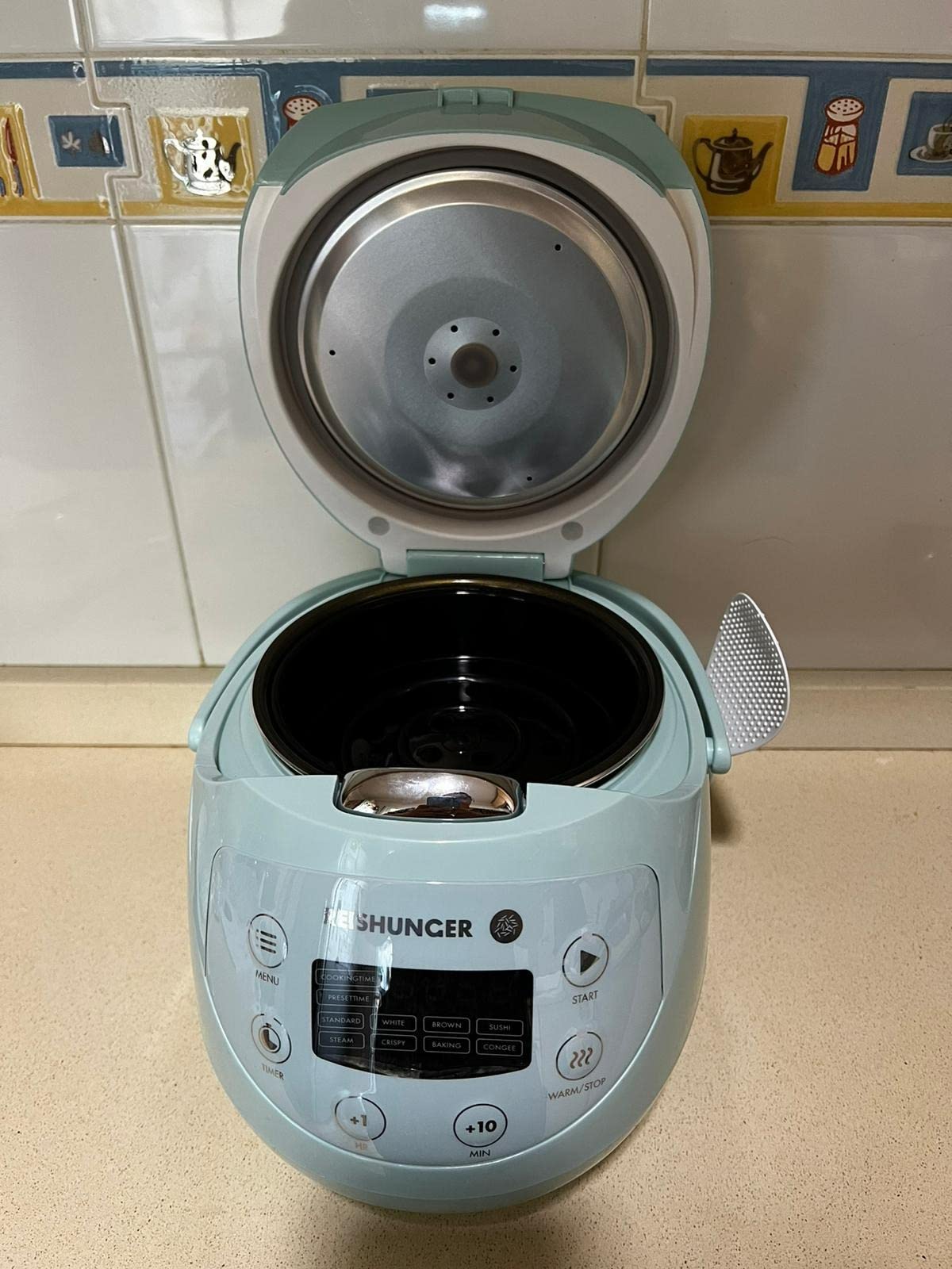 Reishunger cuociriso digitale 0,6 L menta 7 programmi