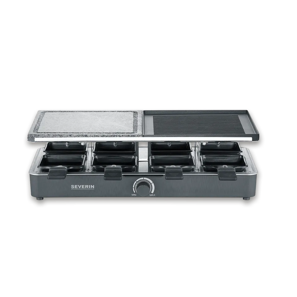 SEVO Raclette Grill Pietra Naturale 8 Padellini