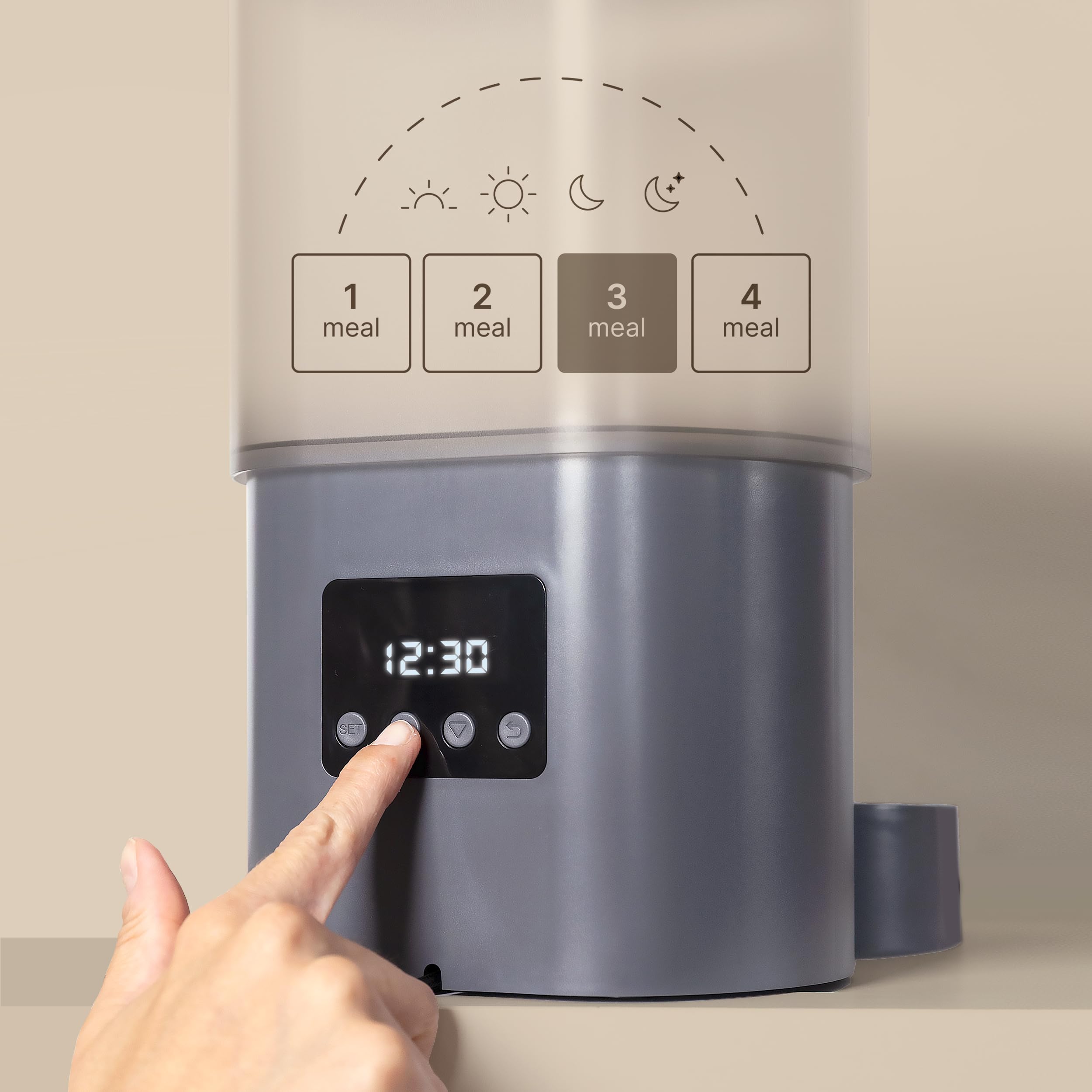 Ufesa dispenser automatico cibo 3L acciaio inox