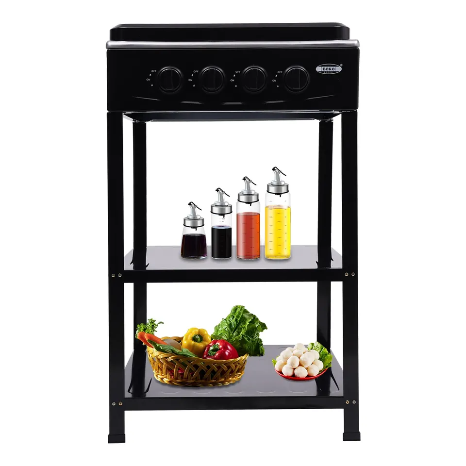 TiryyDrela Fornello Gas Esterno 4 Fuochi Portatile 8,7kg