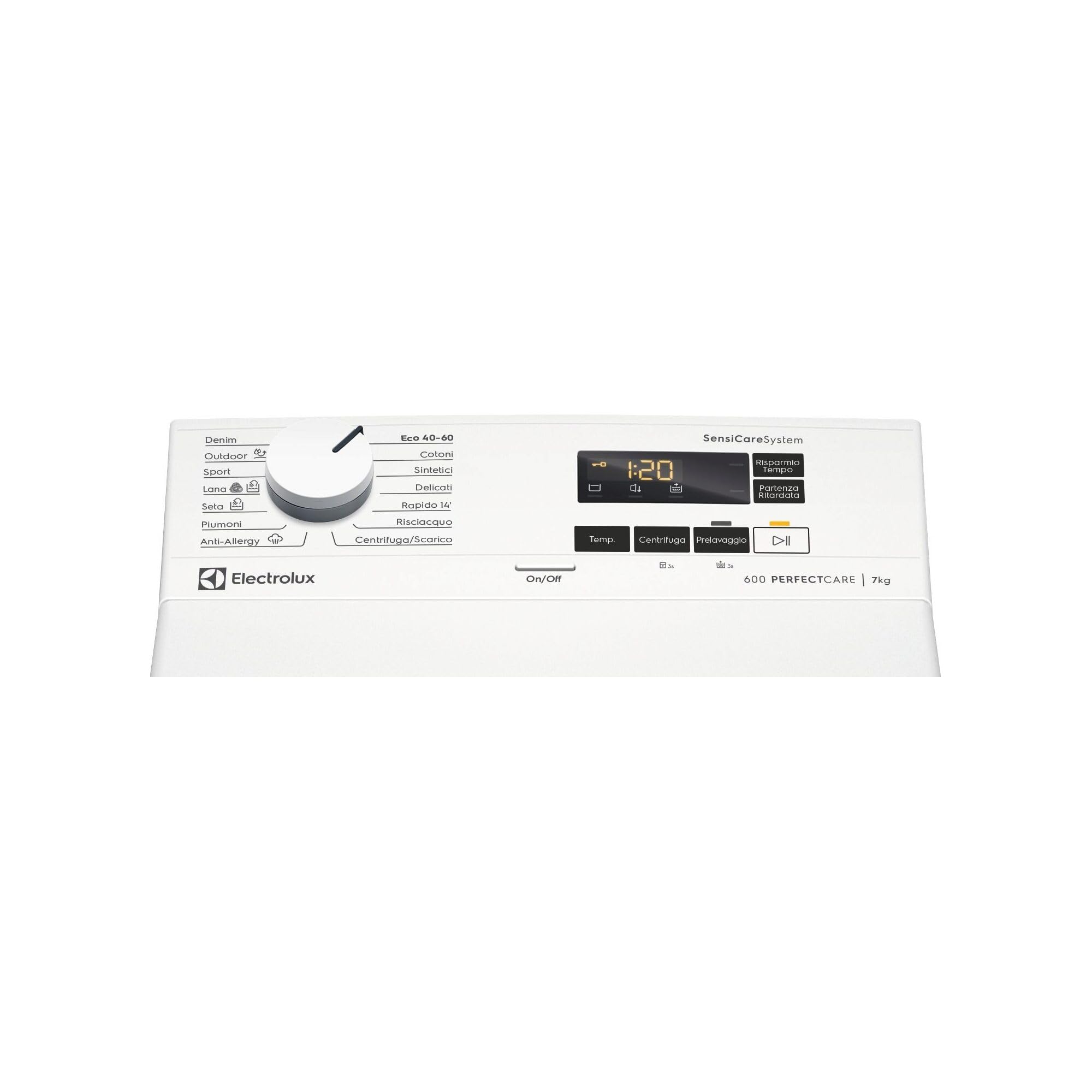 Electrolux EW6T57A lavatrice carica dall'alto 7 kg classe A bianca