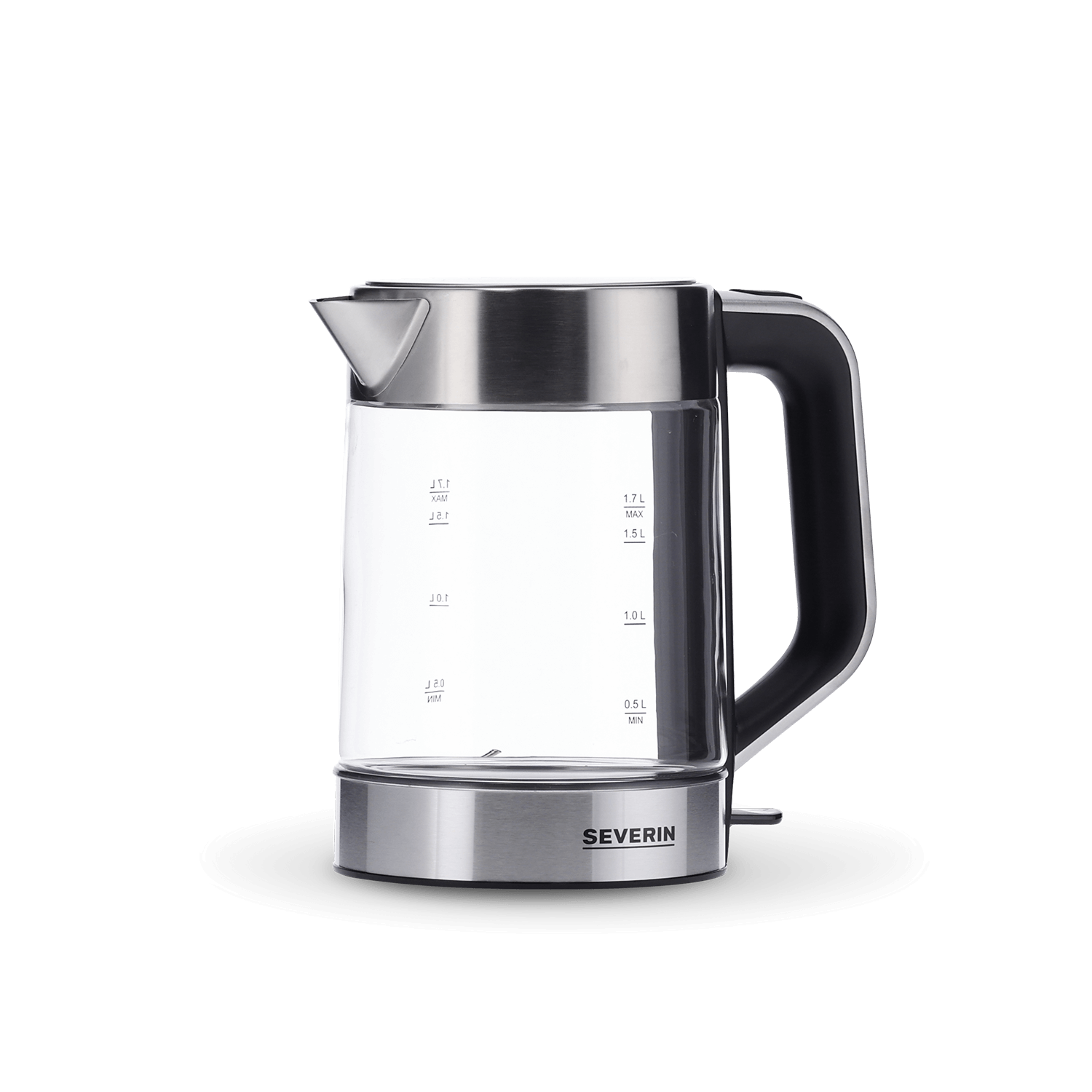 SEVO bollitore vetro 1,7 L acciaio inox una mano