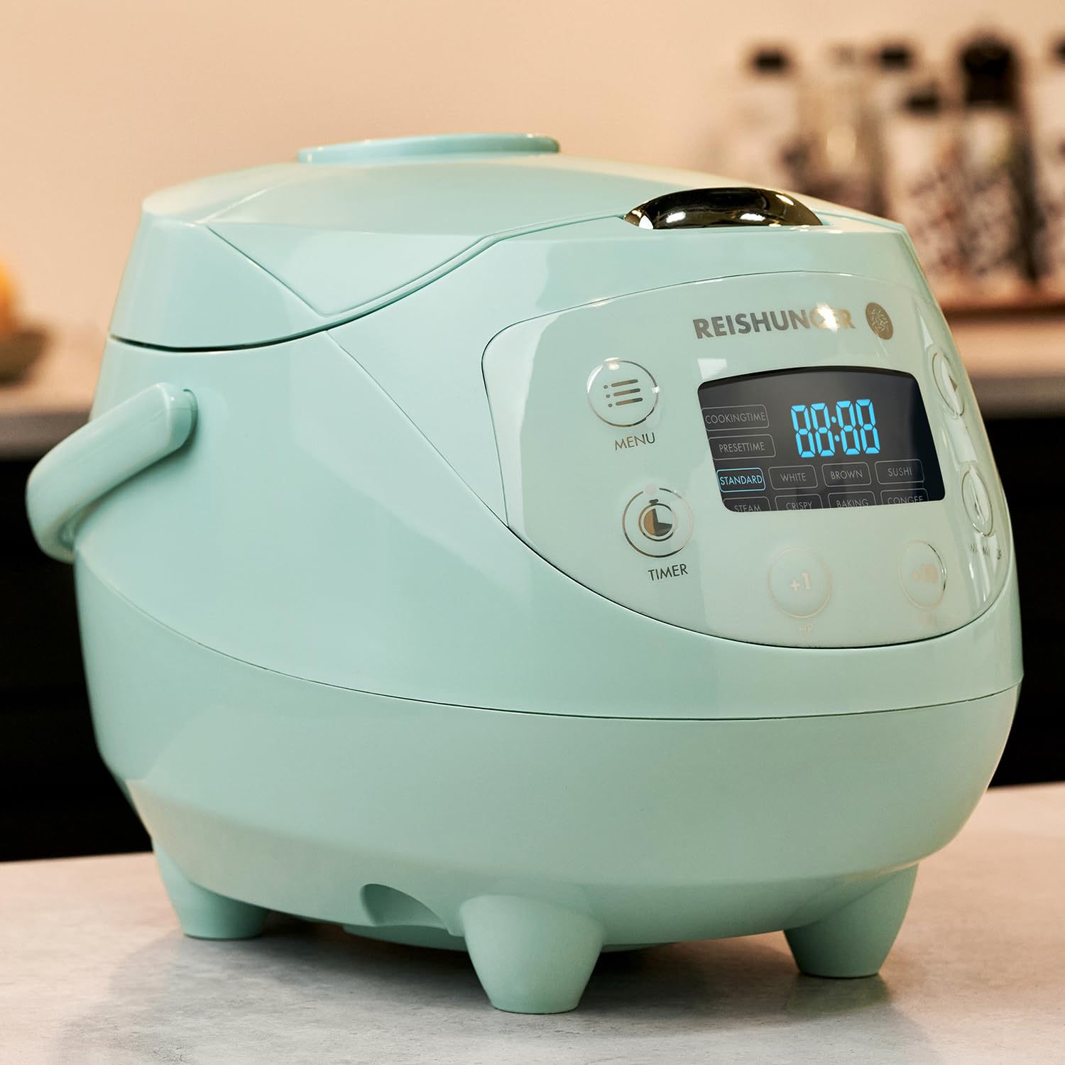 Reishunger Mini cuociriso digitale menta 8 programmi