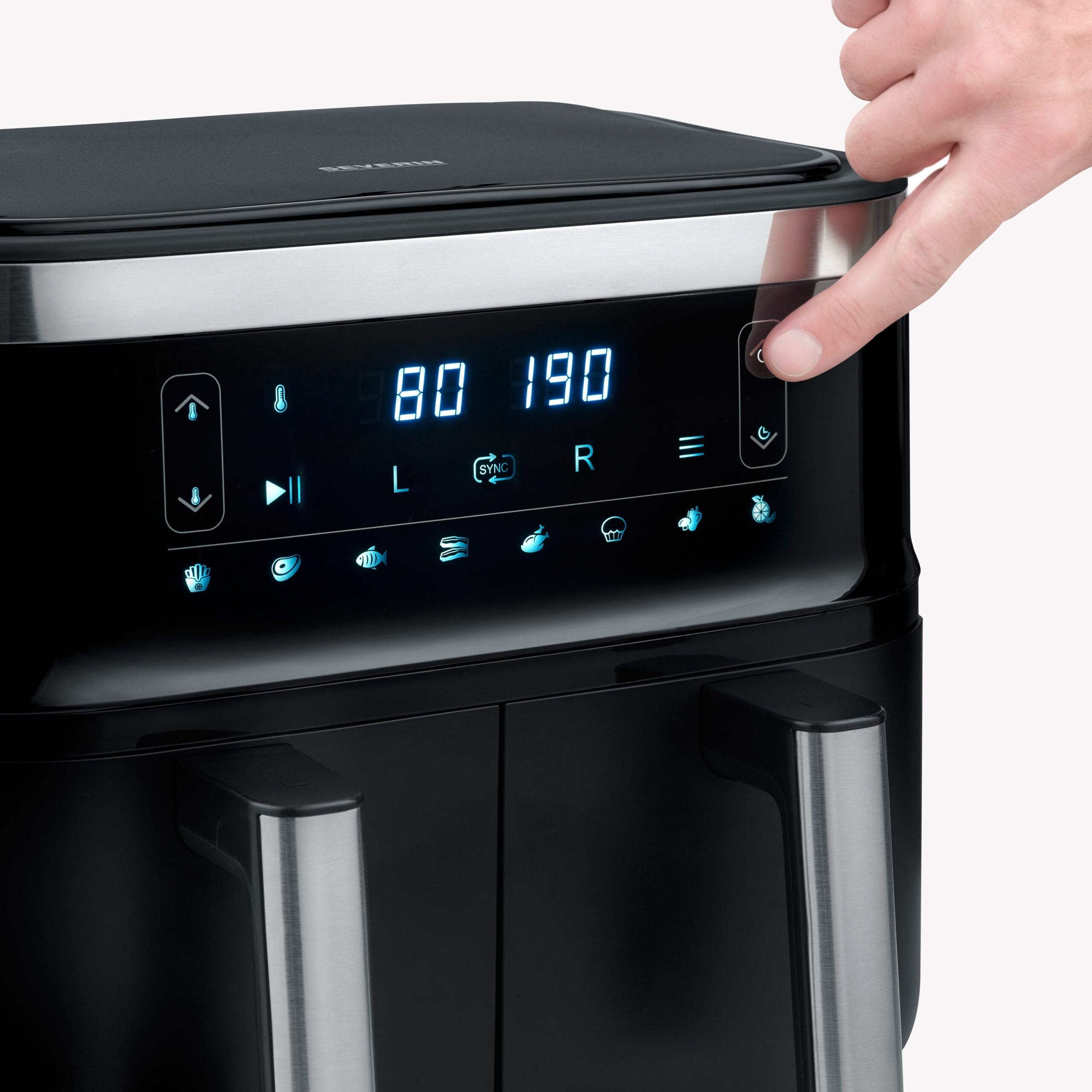 SEVERIN FR 2453 friggitrice ad aria doppio cestello 6,5L