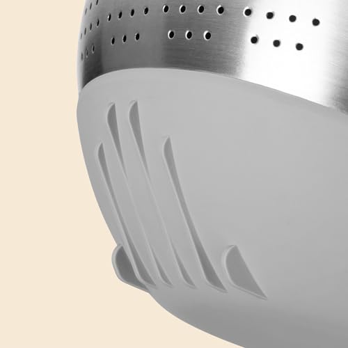 Reishunger Ciotola Riso Acciaio Inox Argento Antiscivolo