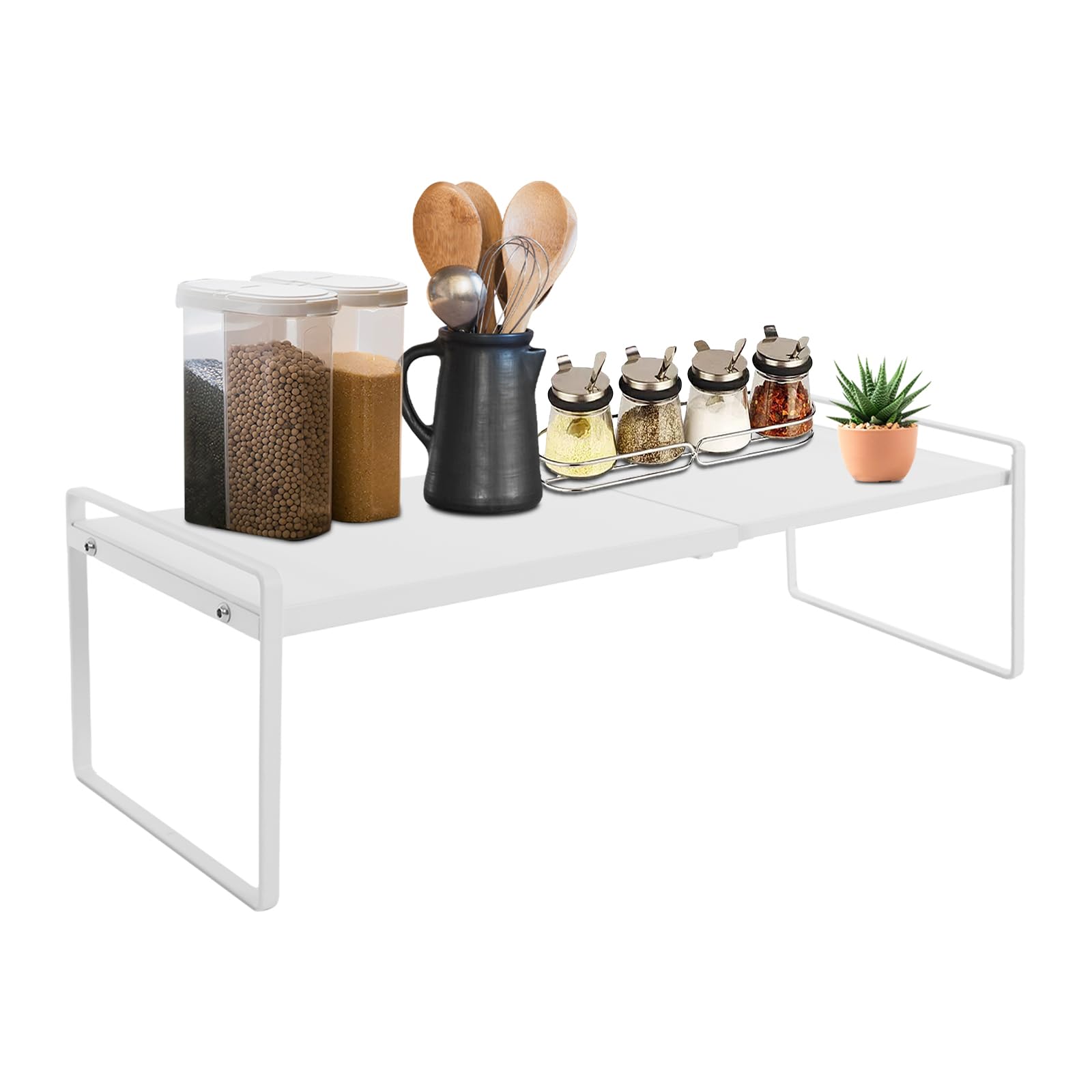 TiryyDrela Scaffale Allungabile Mensola Cucina 34-63 cm 10 kg