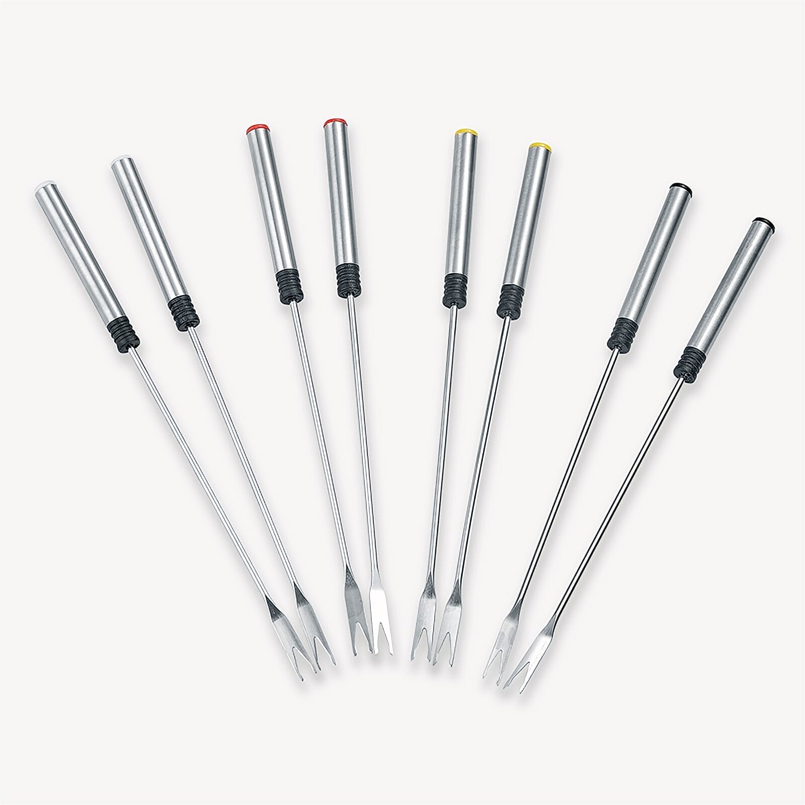 SEVO Fondue set fonduta 8 forchette inox