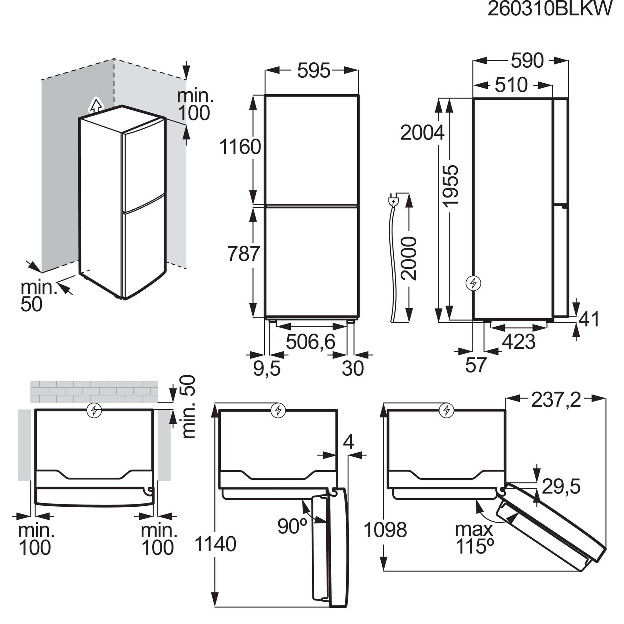 Electrolux 600 LNB6MD34U0 frigorifero combinato inox 200 cm No Frost