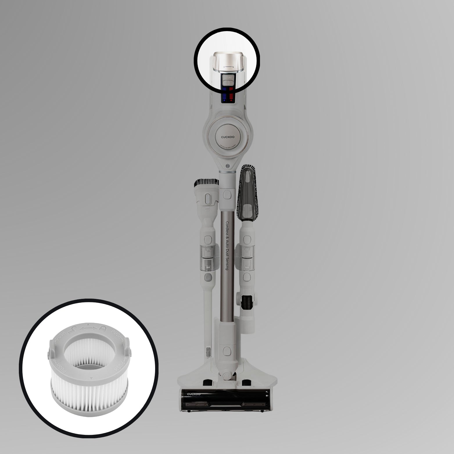 CUCKOO CVC-A1410W filtro HEPA aspirapolvere ricambio originale