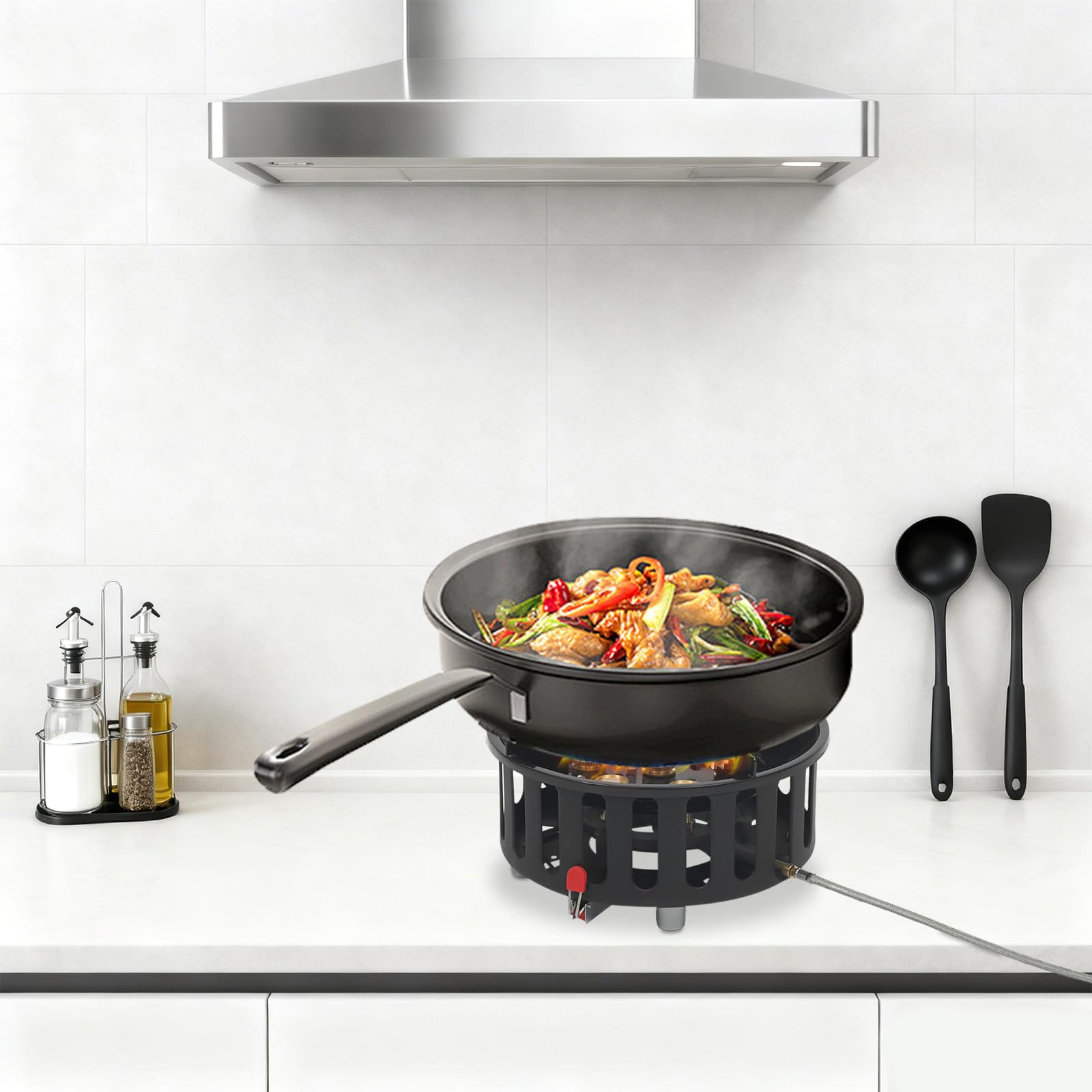 TiryyDrela Fornello Gas Campeggio Portatile 7 Fuochi 940 g