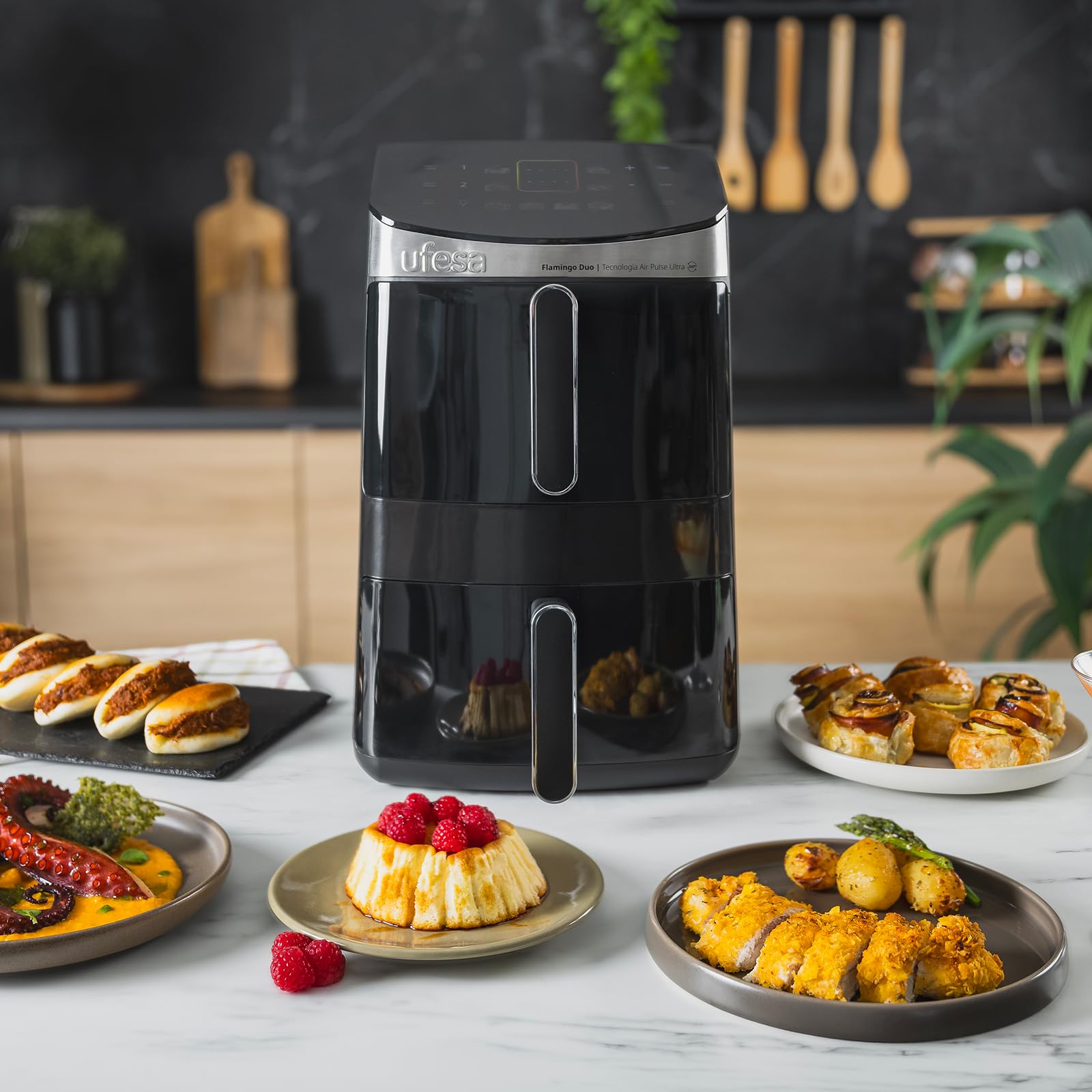 Ufesa Flamingo Duo friggitrice ad aria 11,5 L doppia vasca