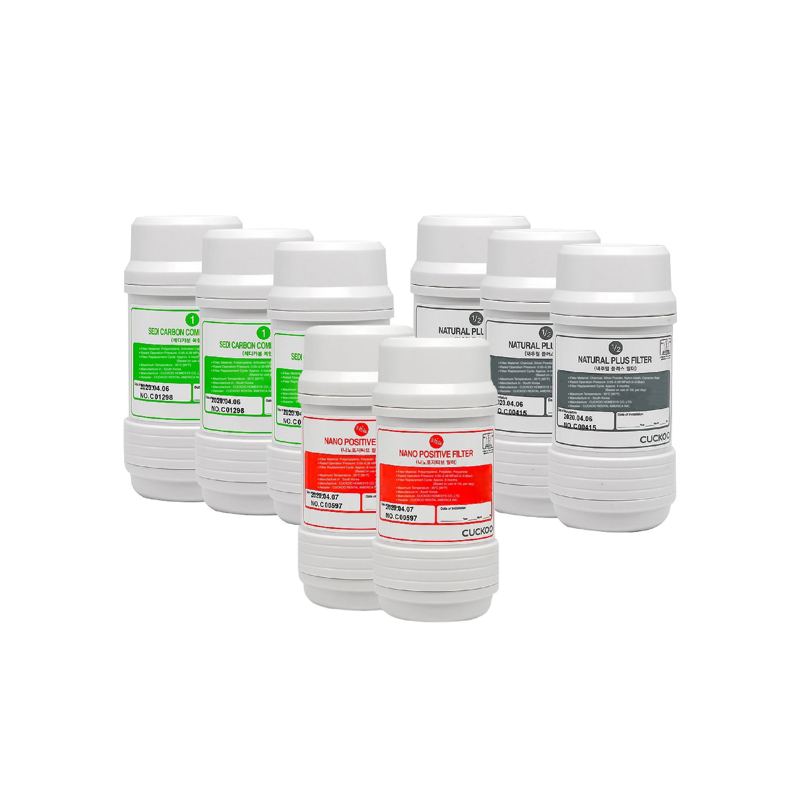 CUCKOO CPFS-P12M0403US filtri acqua 1 anno per CP-P011
