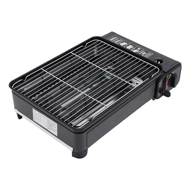 TiryyDrela barbecue a gas portatile 2,2 kW con valigetta