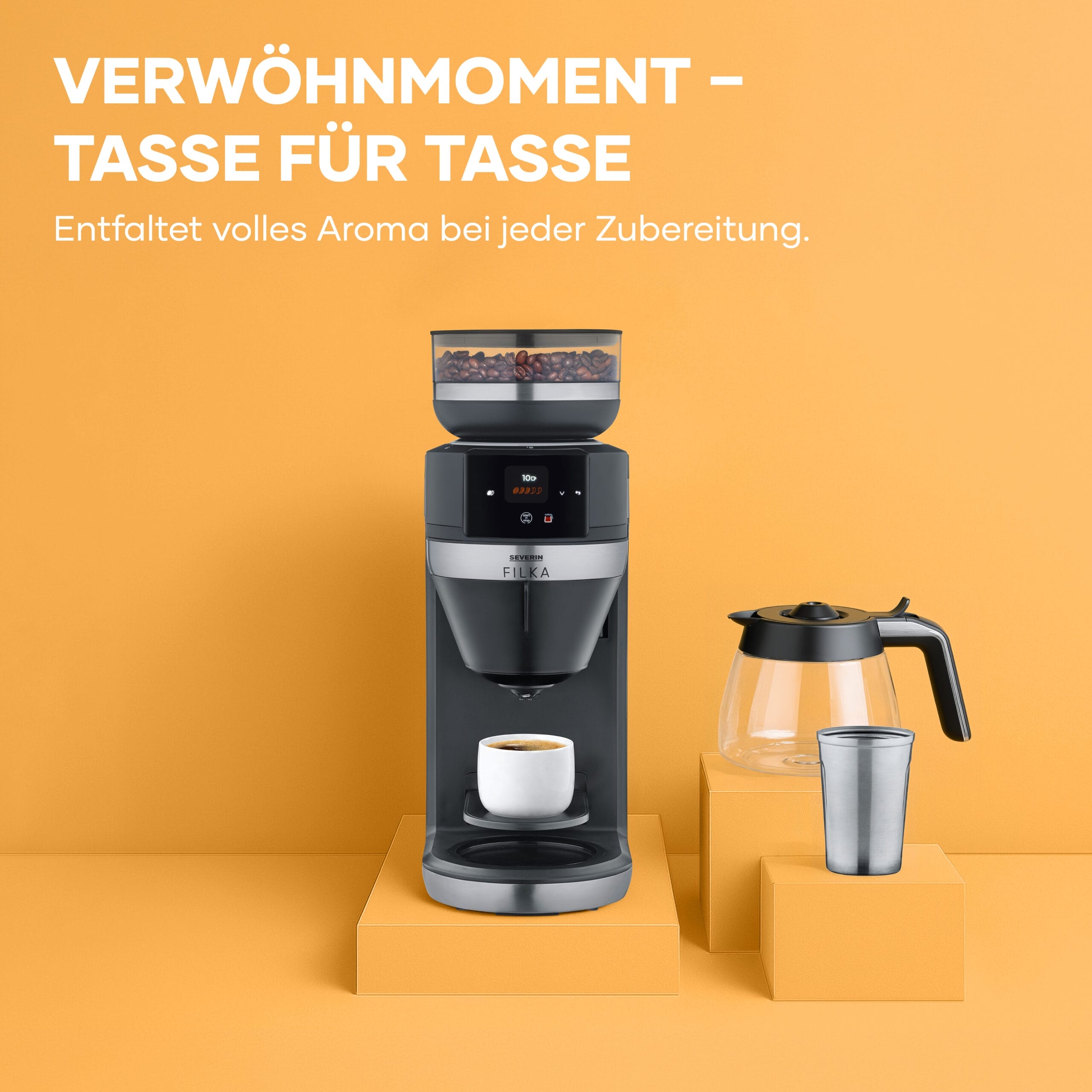 SEVO Filka KA 4852 macchina caffè filtro vetro