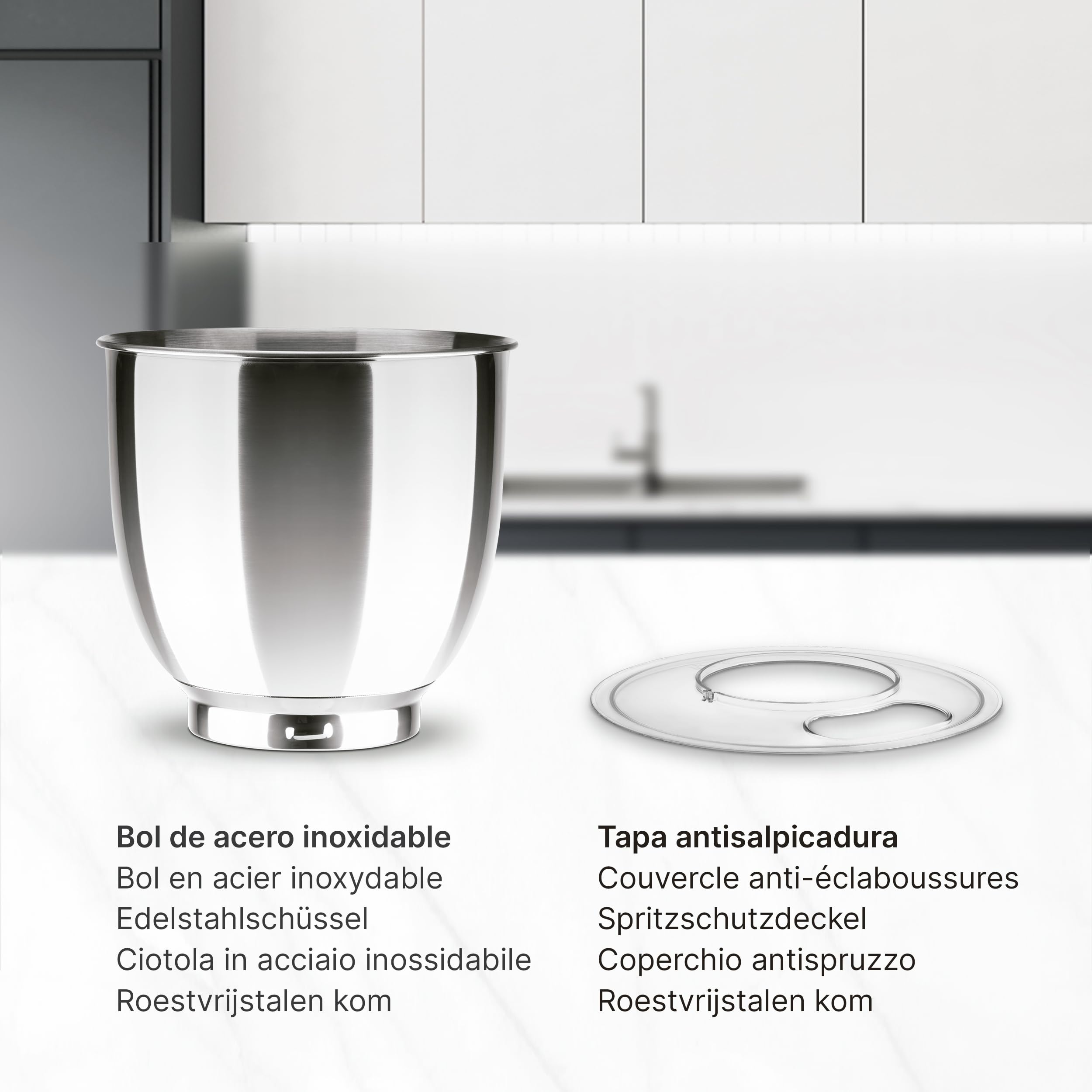 Ufesa Genius 1200W planetaria 5L nero inox 6 velocità