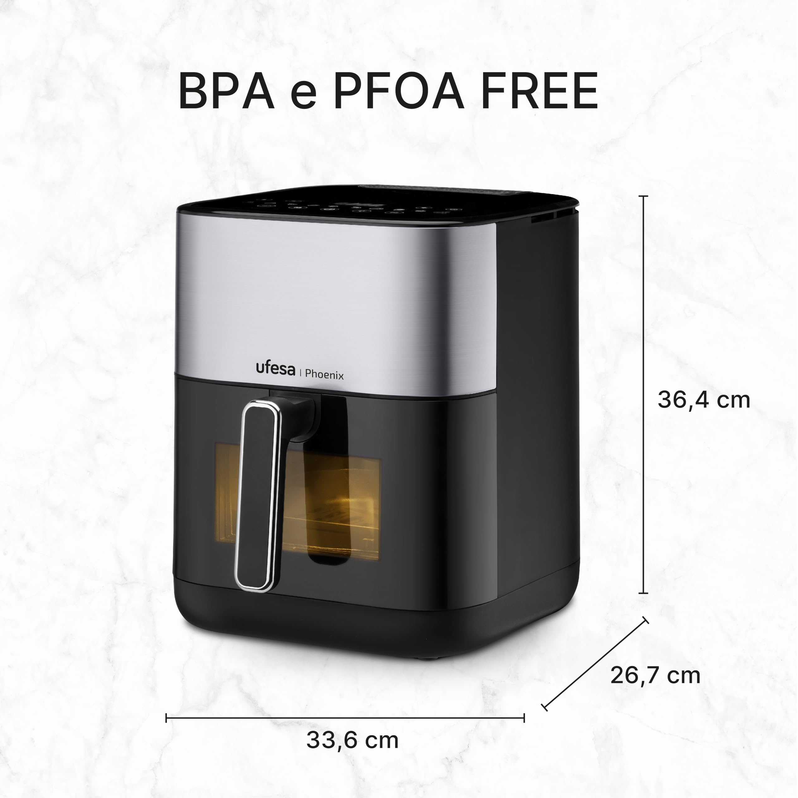 Ufesa Phoenix friggitrice ad aria a vapore 6 L