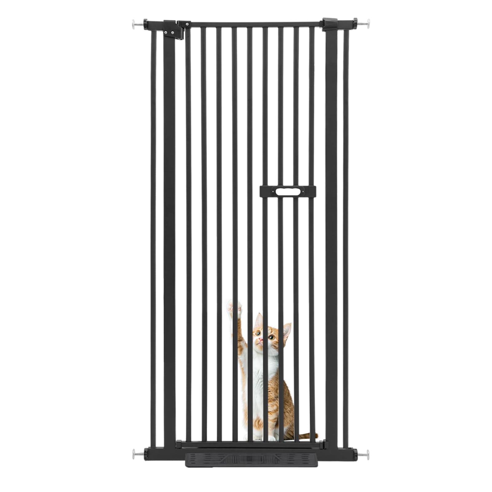 TiryyDrela cancelletto cani e gatti 150 cm 76-85 cm nero