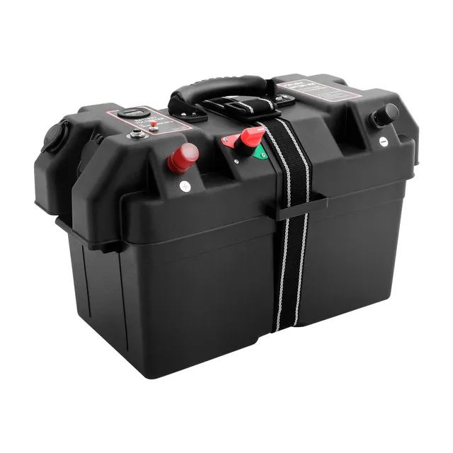 TiryyDrela Scatola Batteria PP con USB 44x24,5x27 cm Esterni