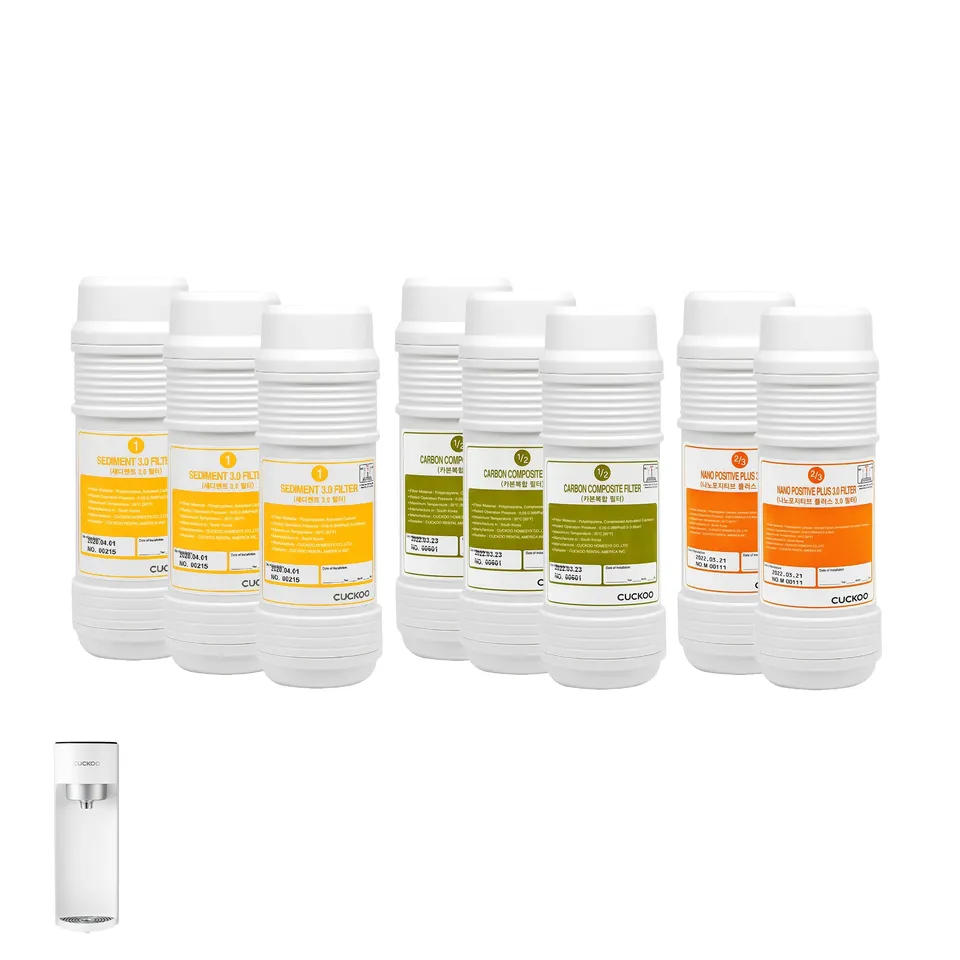 Cuckoo CP-U011W set 8 filtri depuratore acqua ricambio 1 anno