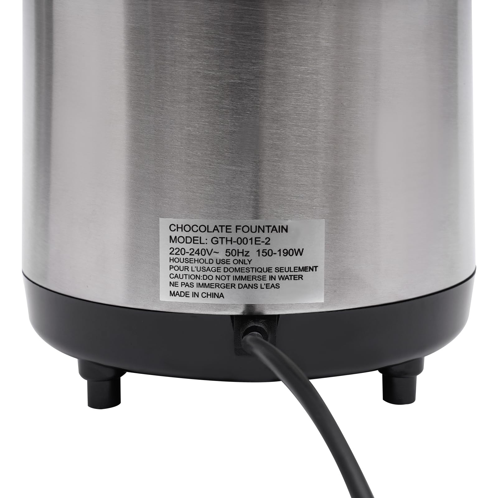 TiryyDrela Fontana Cioccolato 4 Livelli Inox 1,2 L