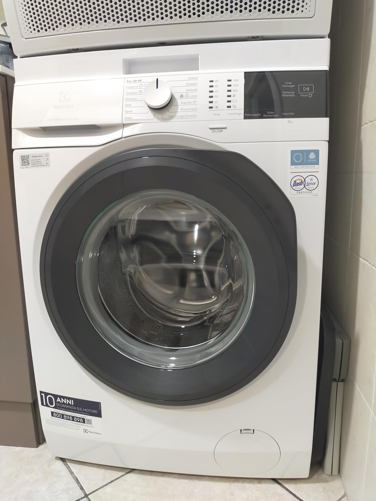 Electrolux EW6F210G lavatrice carica frontale bianco 10kg
