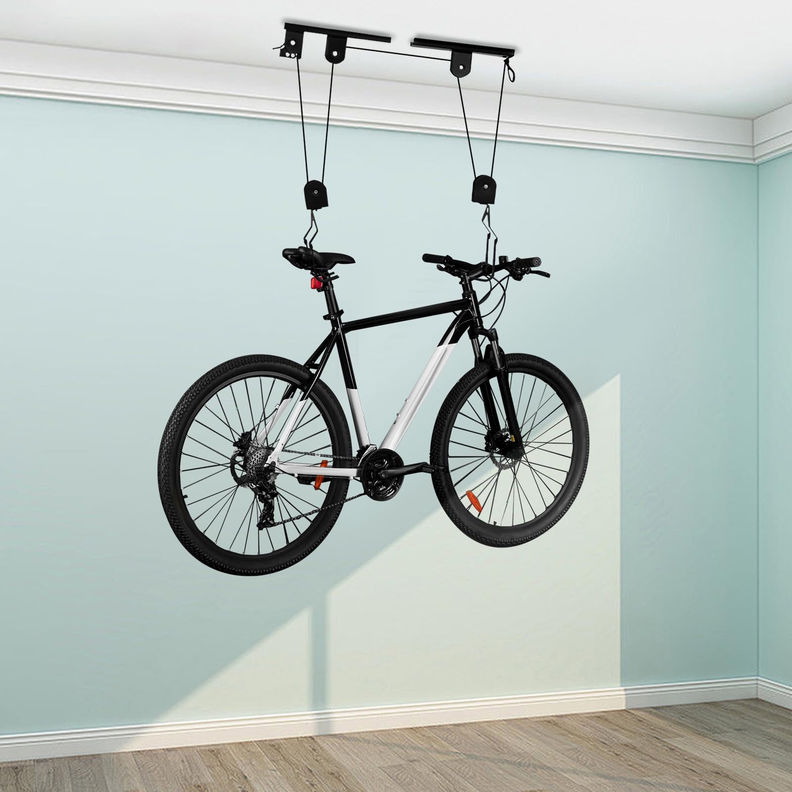 TiryyDrela Sollevatore Bici Soffitto Acciaio 60 Kg con Ganci