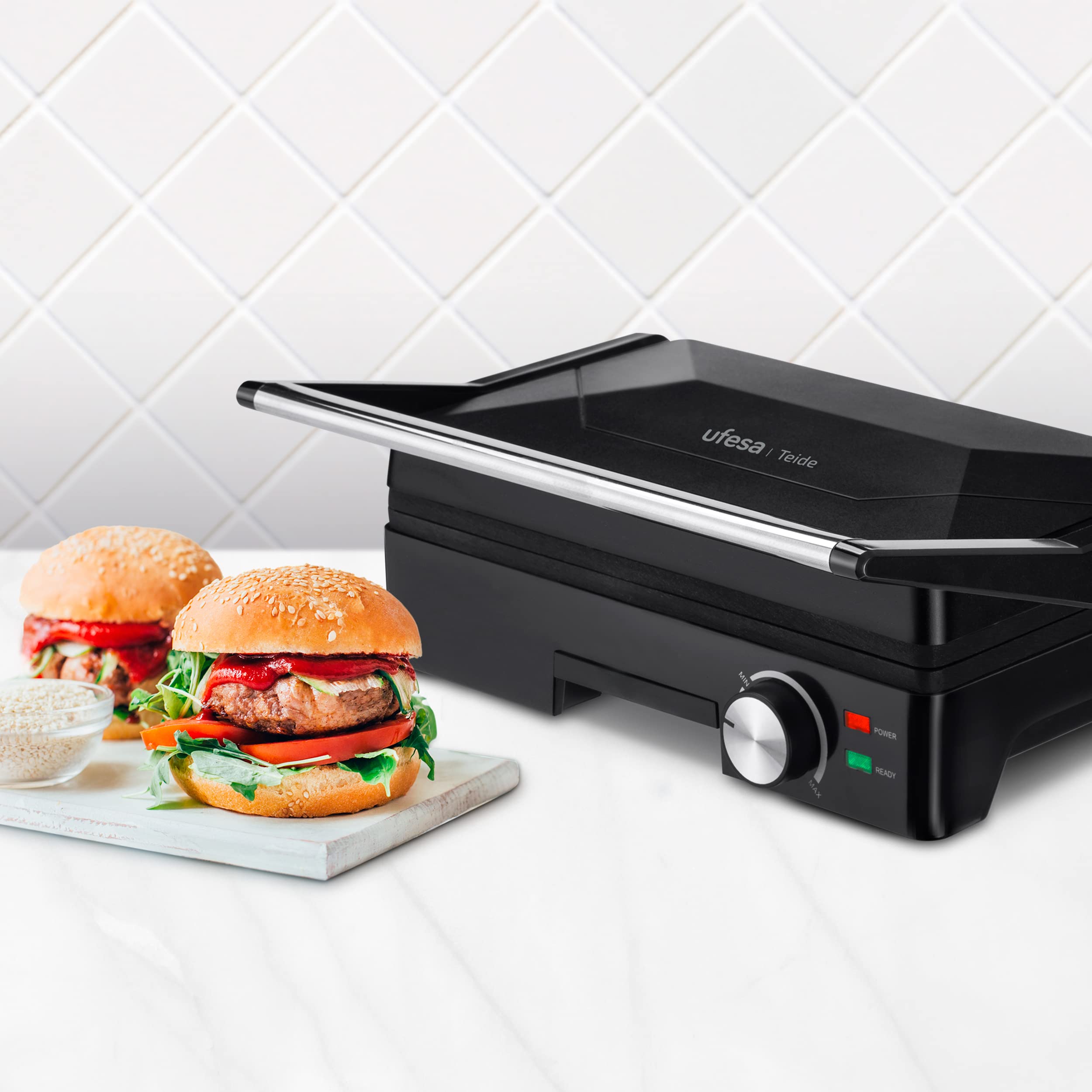 Ufesa Teide 1600W grill elettrico bistecchiera 27x17 cm