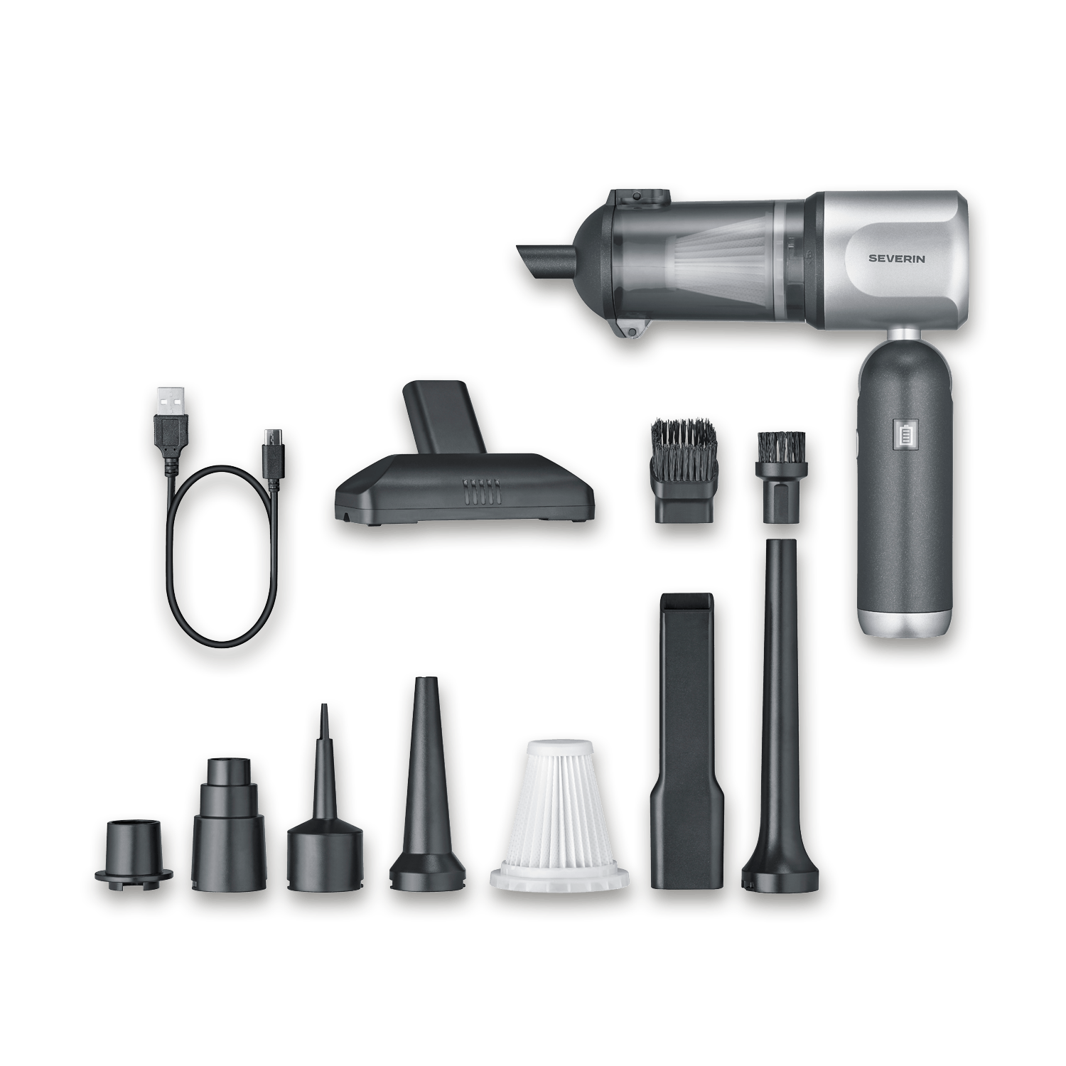 SEVERIN S-Power DuoBoost HV 7137 aspirapolvere a mano 3in1