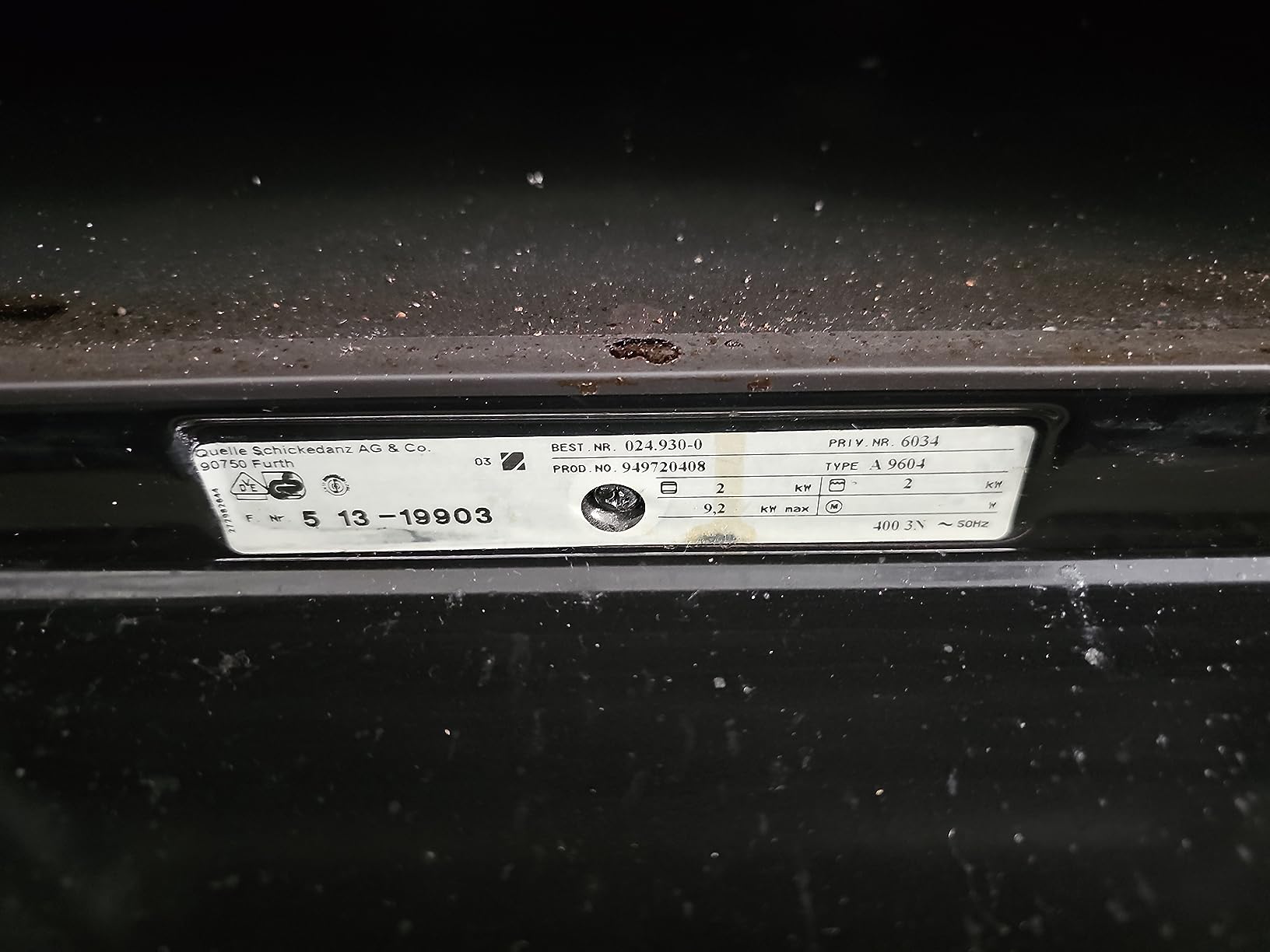 Electrolux 50206535002 guarnizione porta forno doppia originale
