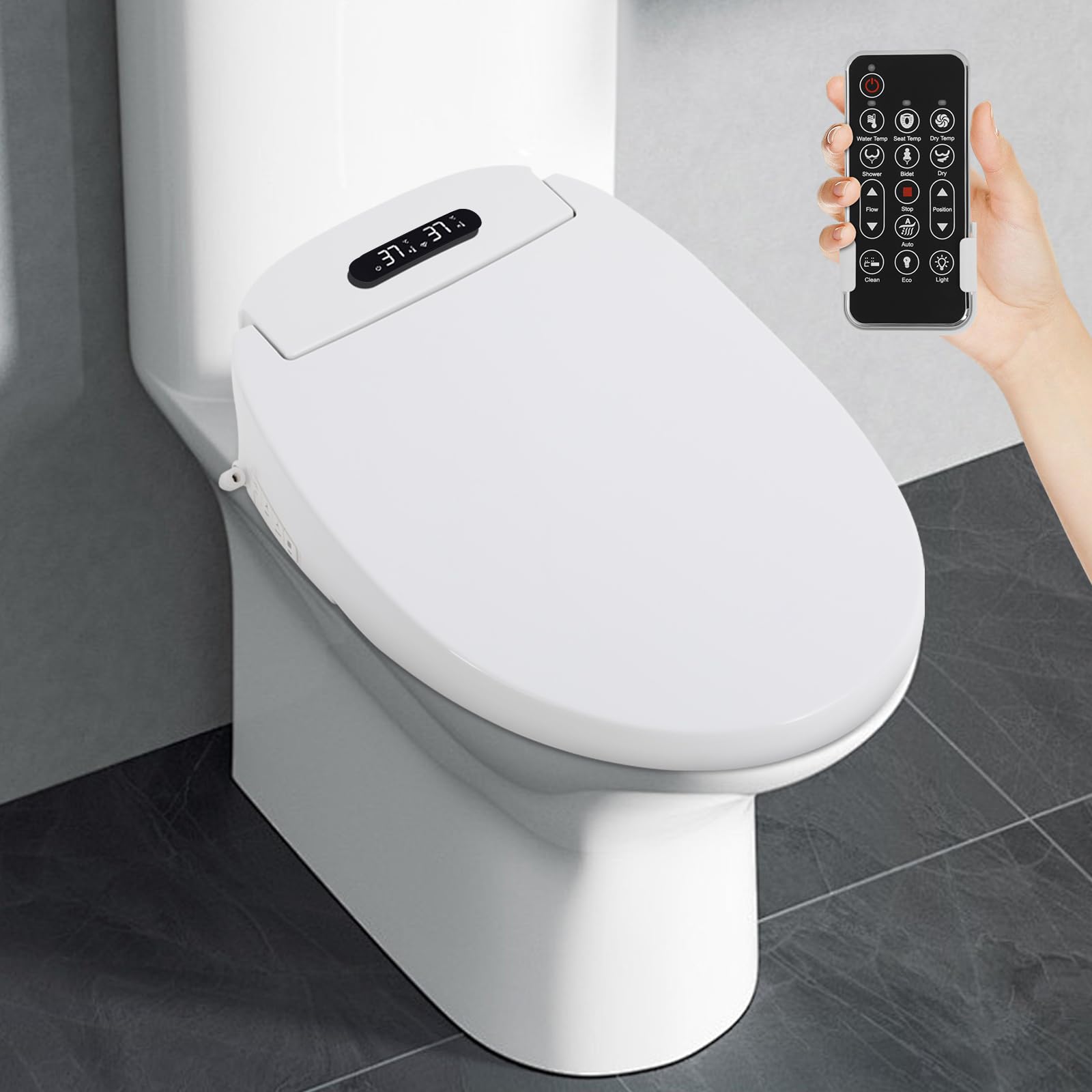 TiryyDrela Sedile WC Giapponese Bidet Riscaldato Telecomando