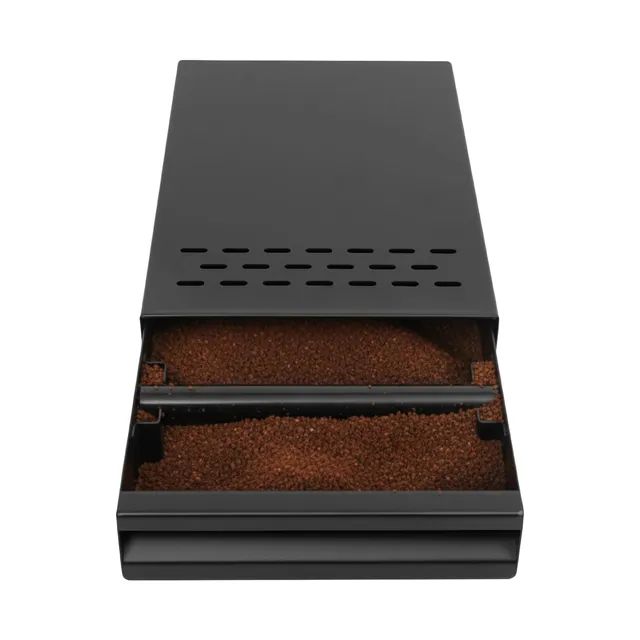 TiryyDrela Knock Box Caffè Acciaio Inox Nero 28x18x5 cm