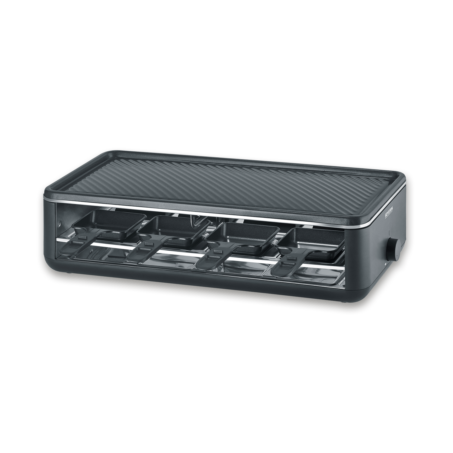 SEVERIN Black Line Lite raclette grill 8 padelle antiaderenti