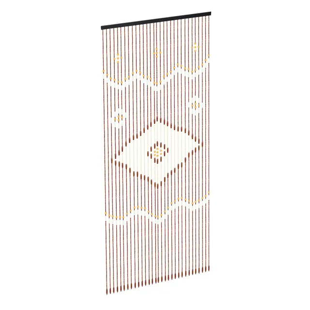 TiryyDrela Tenda Perline Bambù 90x208 cm Marrone