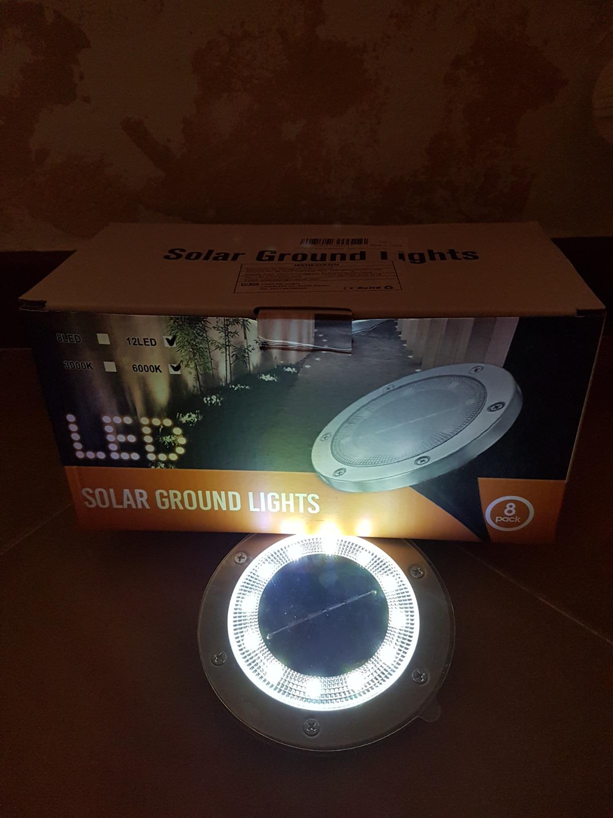 WOWDSGN faretto solare giardino bianco freddo 8 pezzi IP65