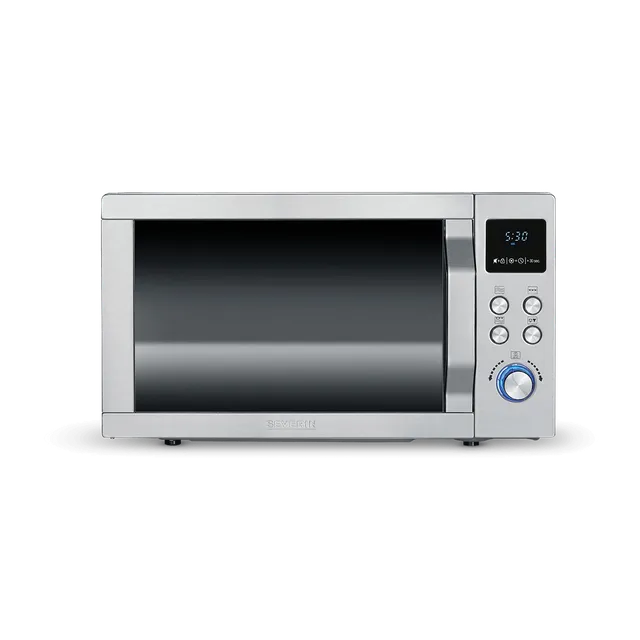 SEVO microonde con grill 2 in 1 acciaio 8 programmi