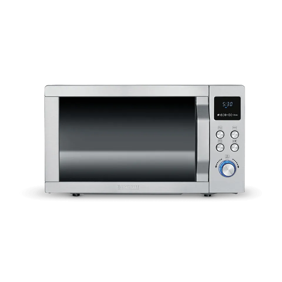 SEVO microonde con grill 2 in 1 acciaio 8 programmi