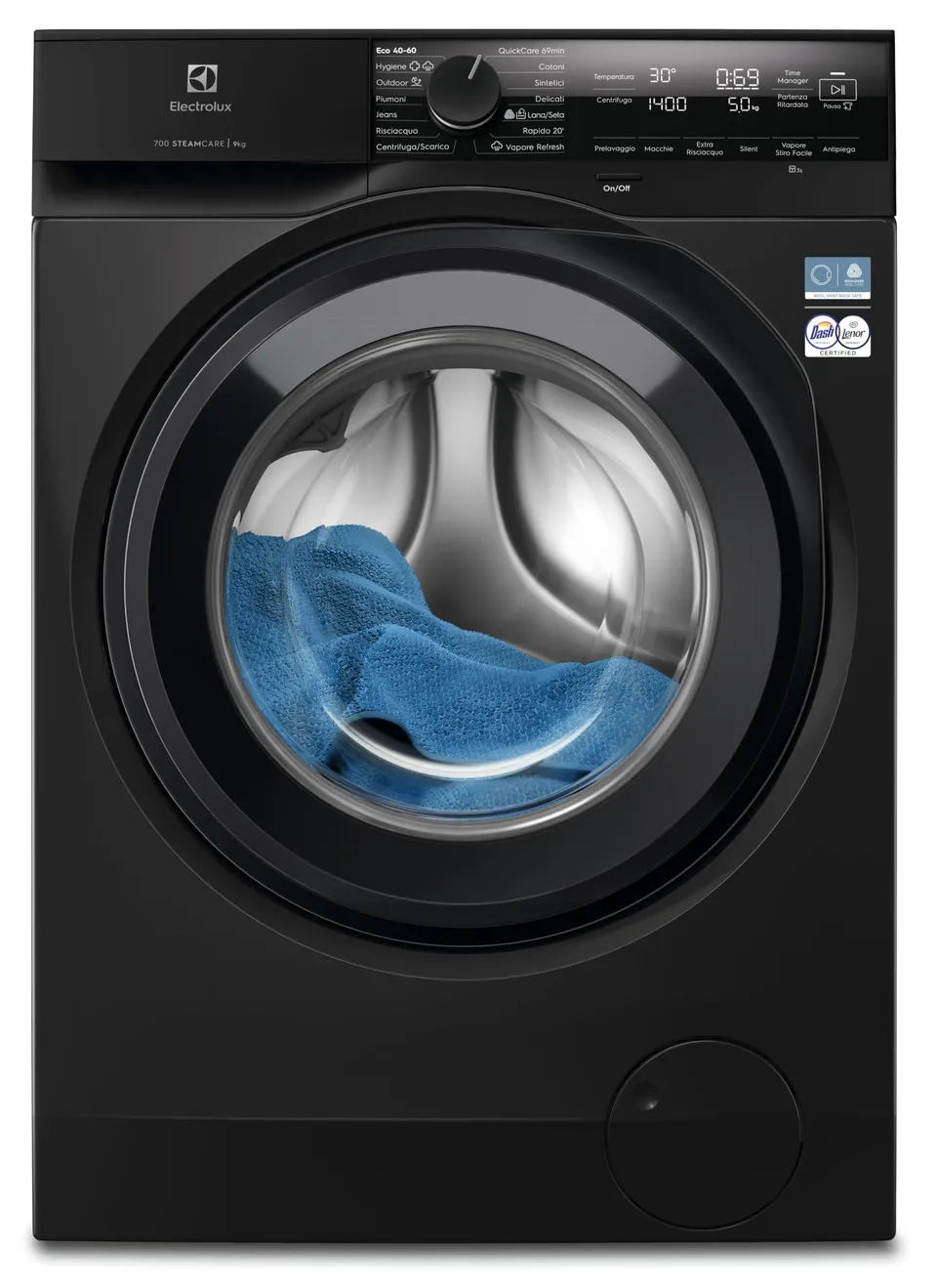 Electrolux Serie 700 EW7F49DG lavatrice 9 kg nera classe A