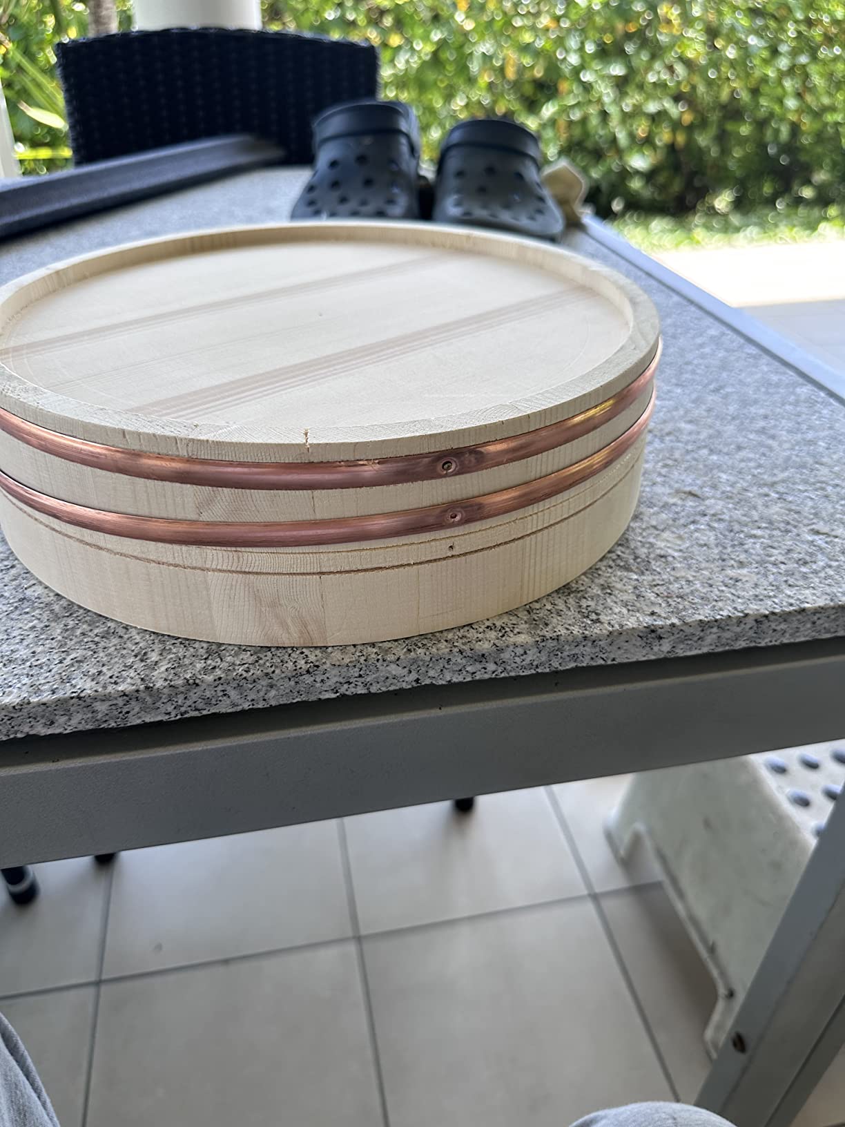 Reishunger Hangiri Ciotola Legno Sushi 30 cm