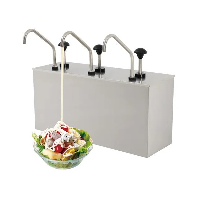 TiryyDrela Dispenser Salse Inox 3x4 L con Pompa