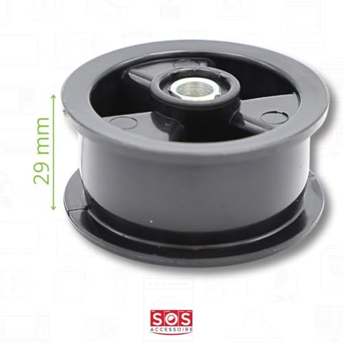 Electrolux 1000047680-000 rullo tendicinghia asciugatrice nero