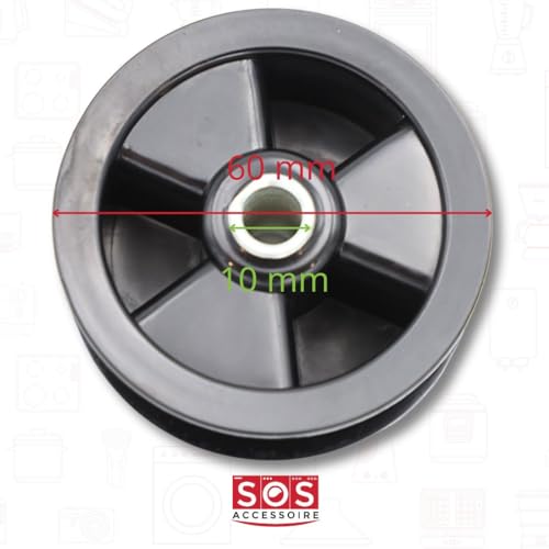 Electrolux 1000047680-000 rullo tendicinghia asciugatrice nero